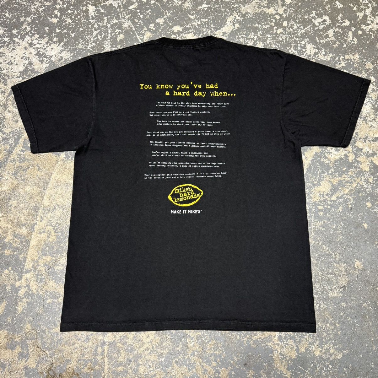 Vintage Vintage Work Hard Play Harder Mikes Hard Lemonade Beer 90s Size US XL / EU 56 / 4 - 5 Thumbnail