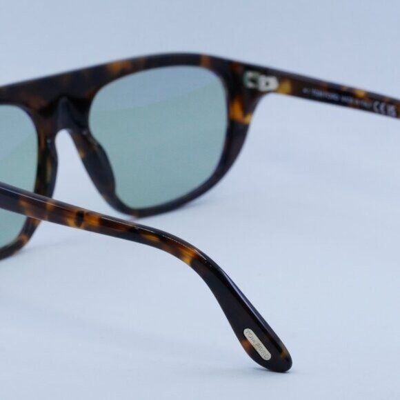 Tom Ford Tom Ford Edward FT1002 52N Sunglasses Dark Havana Aviator Size ONE SIZE - 6 Thumbnail