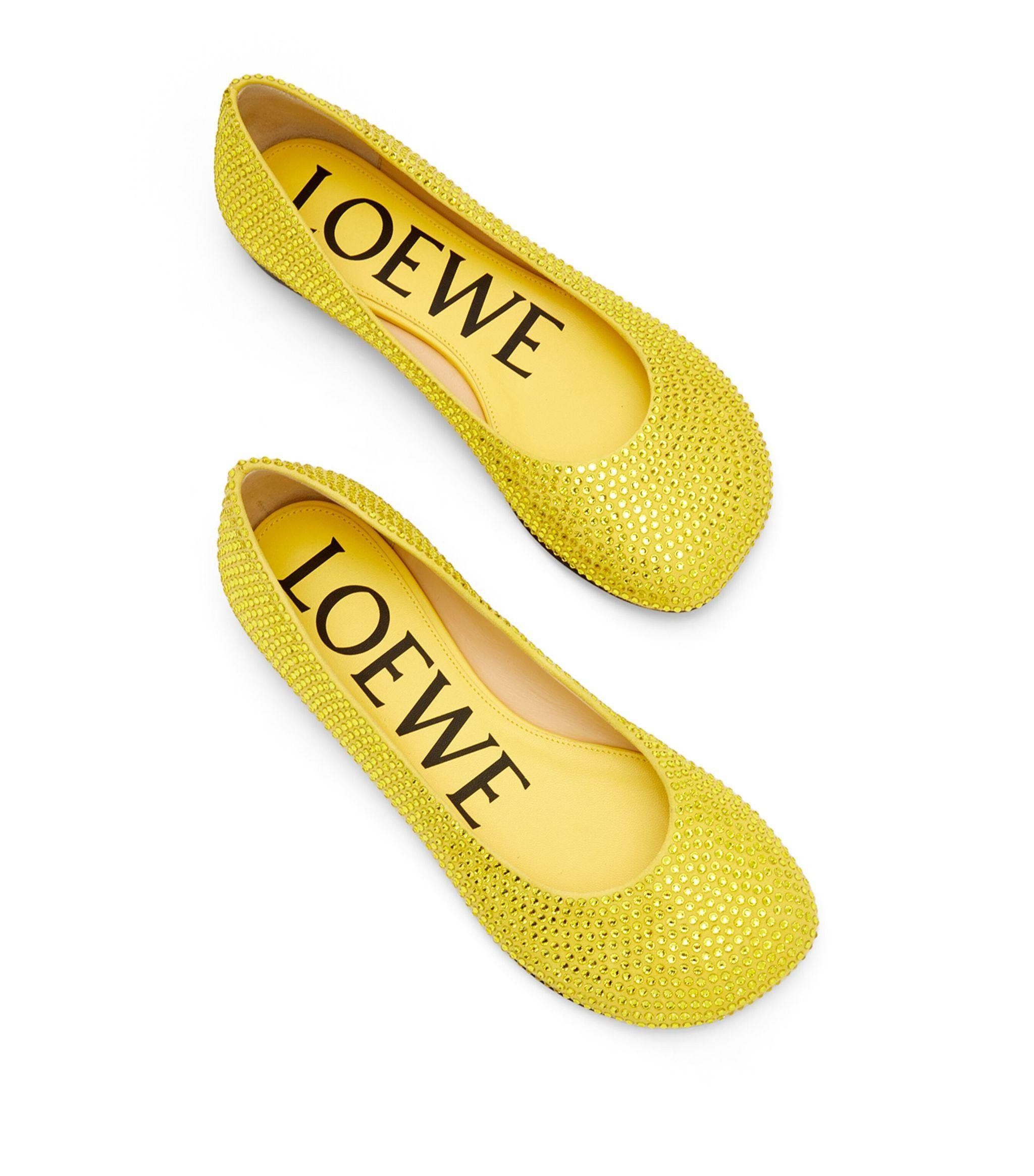 Loewe Yellow Toy Strass Ballerina Flats Size US 7 / IT 37 - 1 Thumbnail