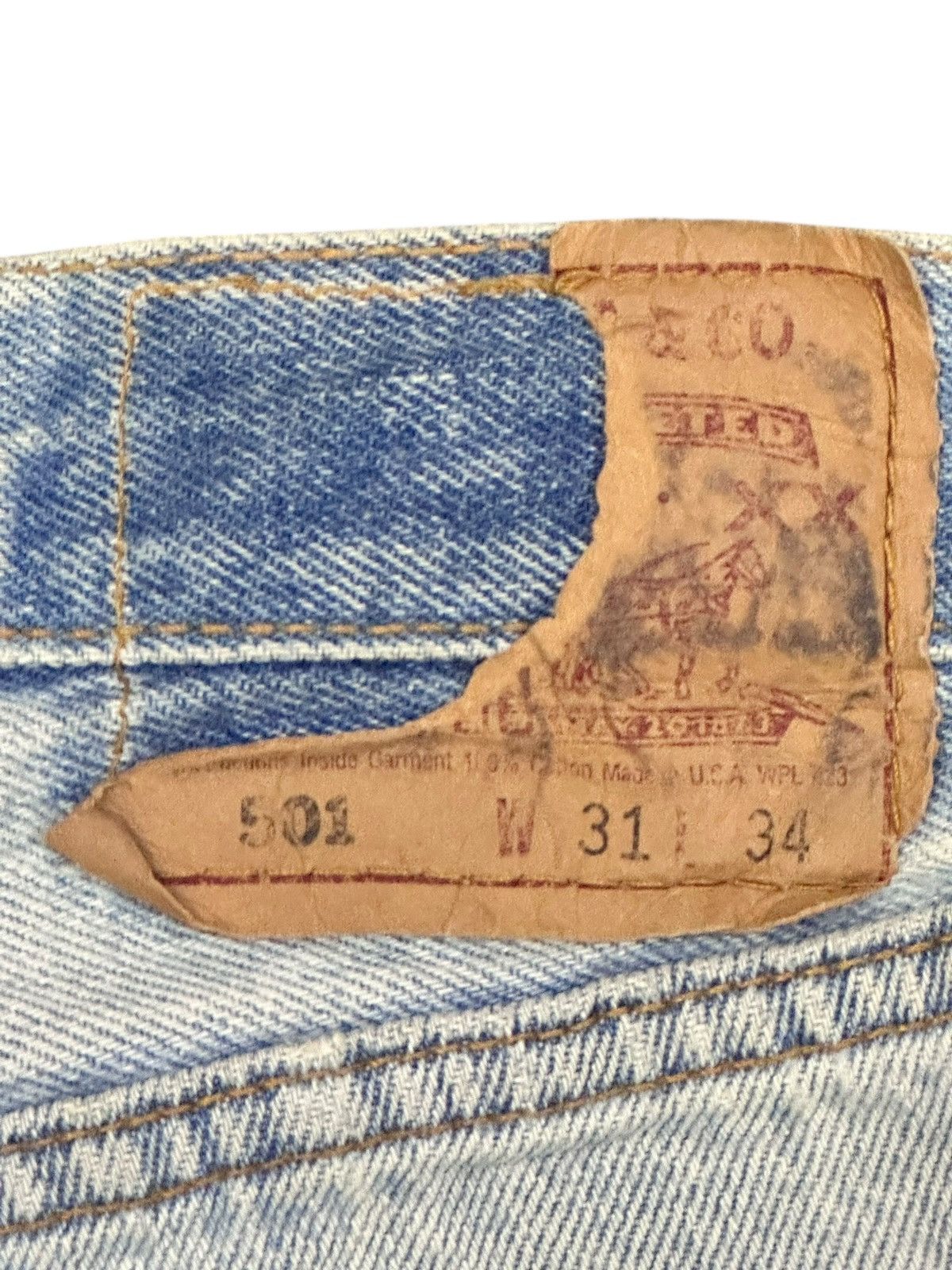 Levi's Vintage Levi’s 501 Straight Distressed Ripped Jeans & Faded Size US 31 - 9 Thumbnail
