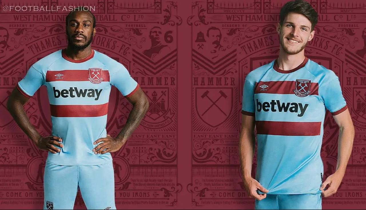 Umbro 2020/21 WEST HAM UNITED AWAY SOCCER JERSEY FOOTBALL SHIRT L Size US L / EU 52-54 / 3 - 2 Thumbnail