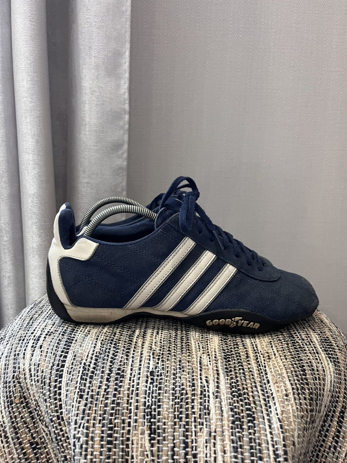 Adidas × Vintage Vintage Adidas tuscany GoodYear Sneakers F1 Moto Racing Navy Size US 7 / EU 40 - 3 Thumbnail