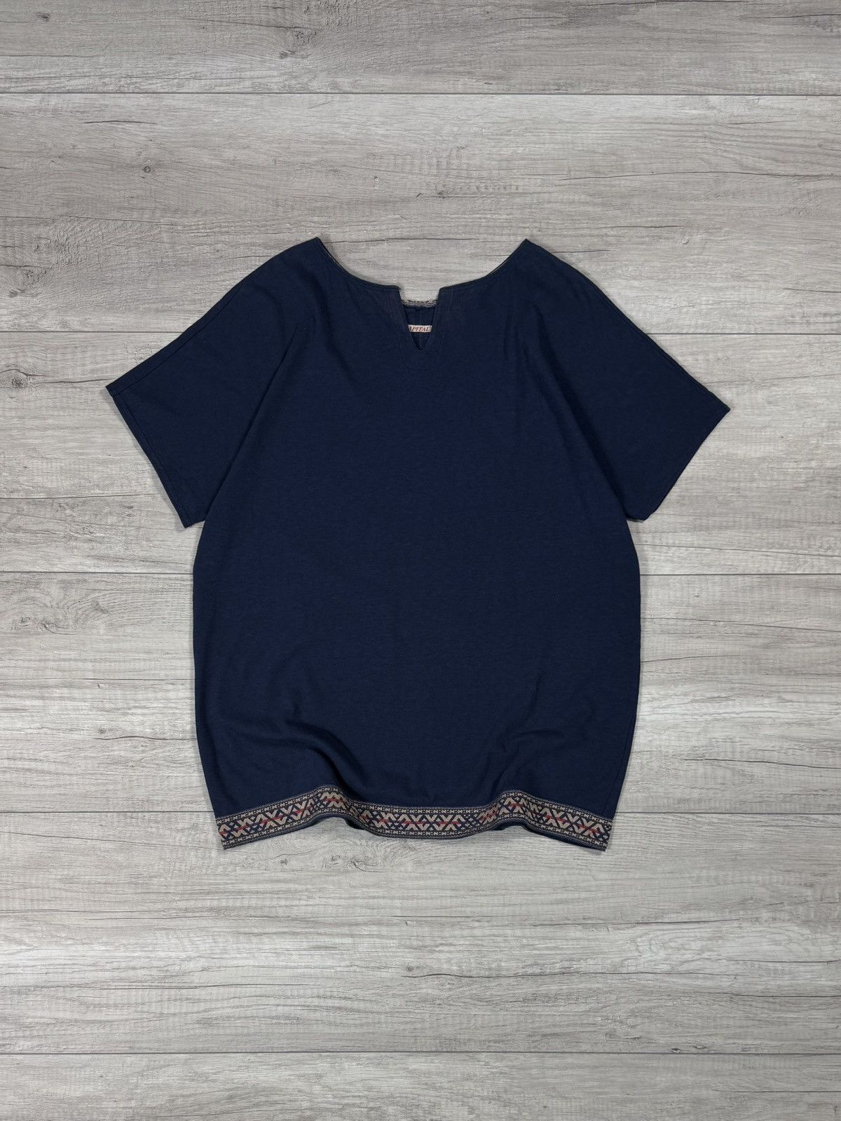 Kapital Kapital Japan T Shirt Cotton Aztec Ornament Size M 2 Size US M / EU 48-50 / 2 - 1 Thumbnail