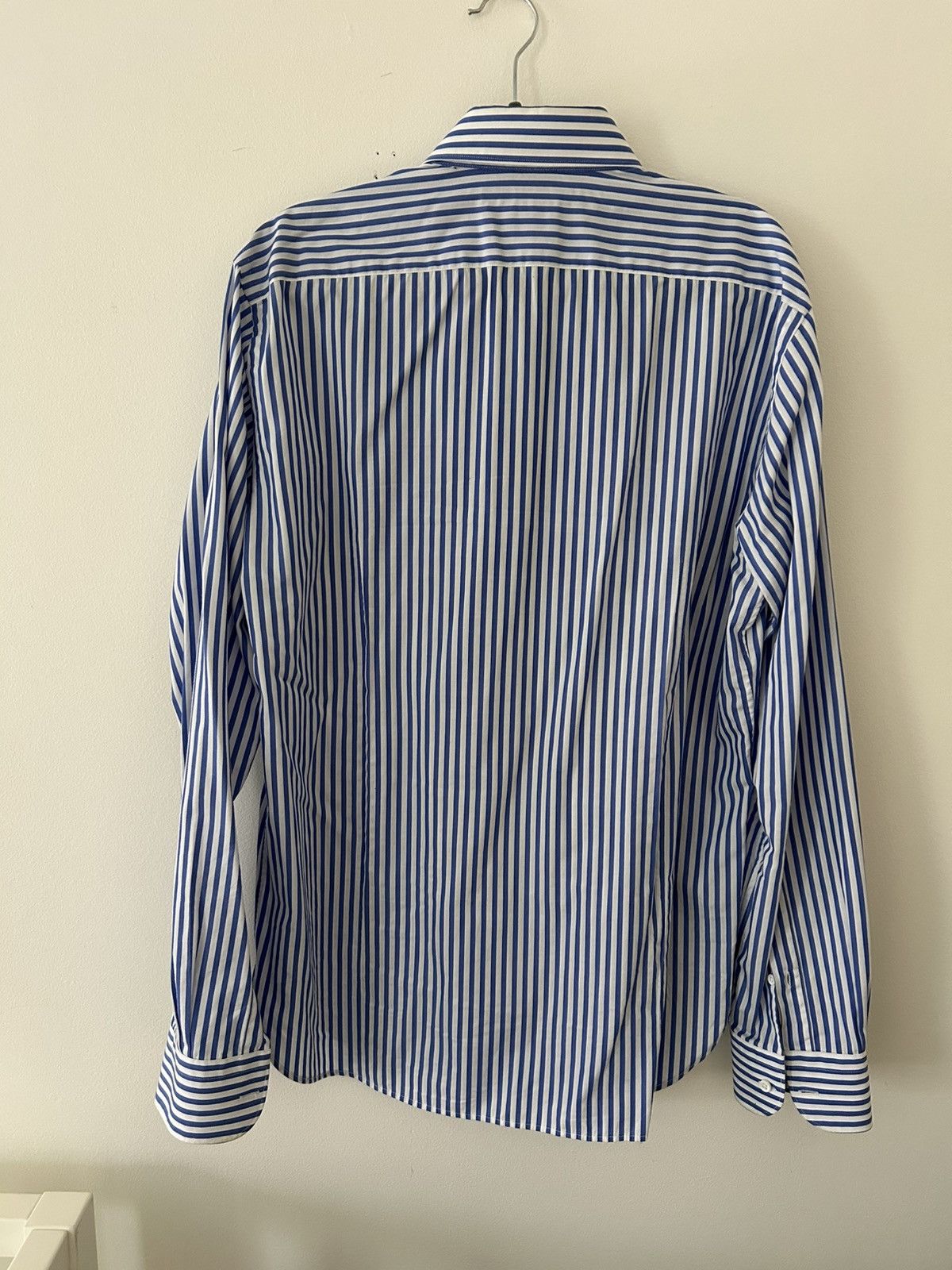 Other Blue striped Italian dress shirt Size US L / EU 52-54 / 3 - 3 Thumbnail