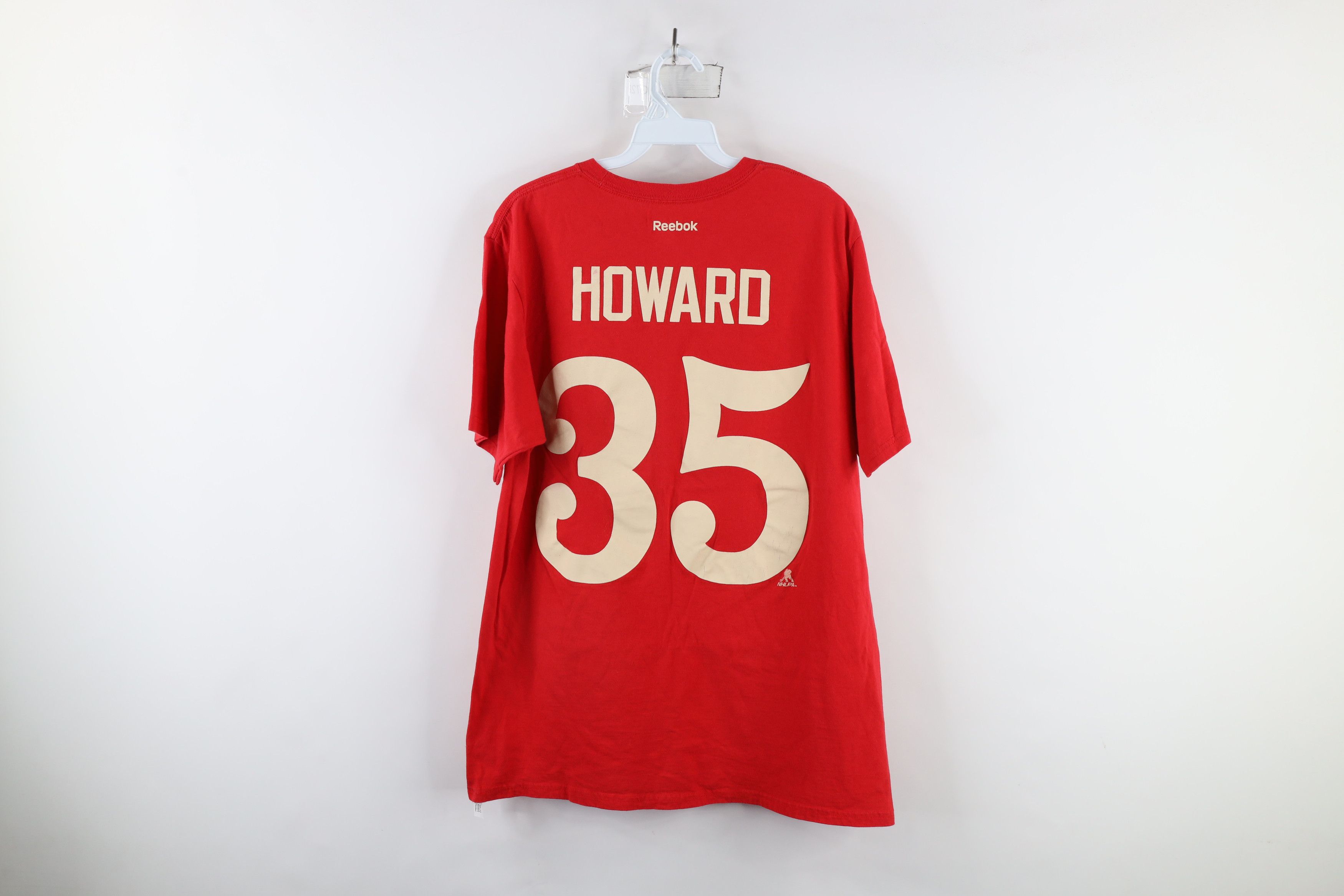 Reebok × Vintage Reebok Classic Jimmy Howard Detroit Red Wings Jersey T-Shirt Size US L / EU 52-54 / 3 - 13 Thumbnail