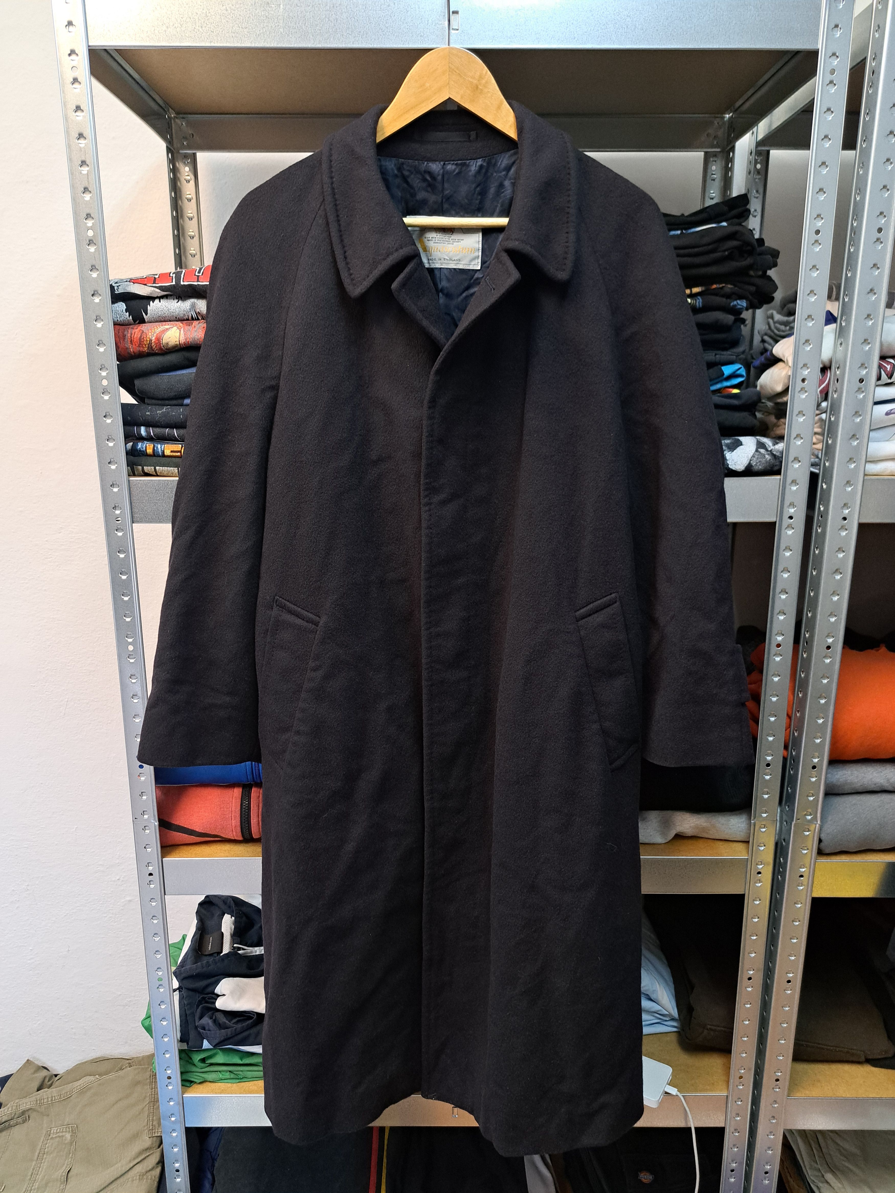 Aquascutum Aquascutum 100% Cashmere Long Navy Winter Coat Size US L / EU 52-54 / 3 - 1 Thumbnail