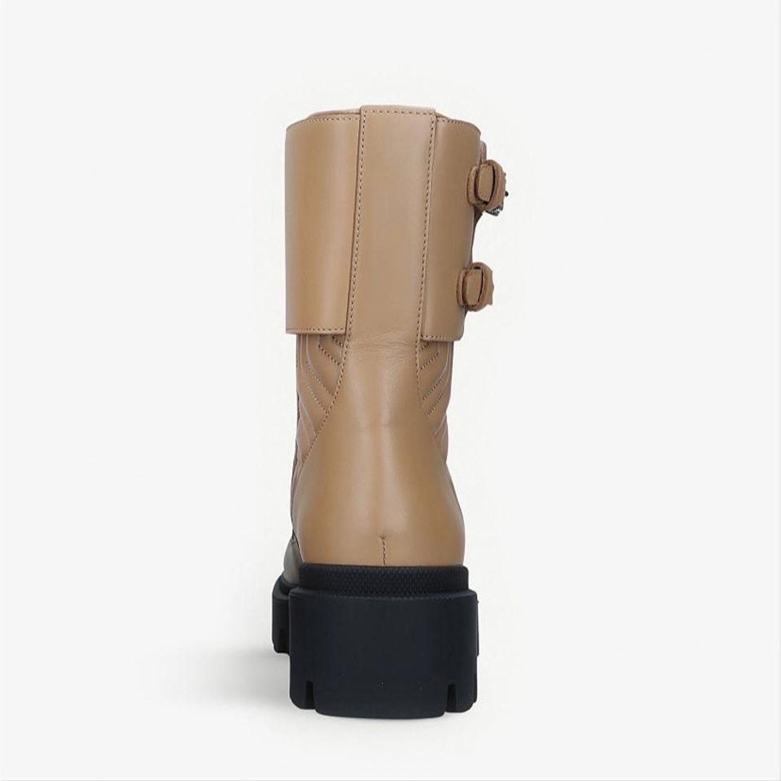 Gucci Frances GG logo embroidered quilted leather lug ankle boots Size US 9 / IT 39 - 4 Thumbnail