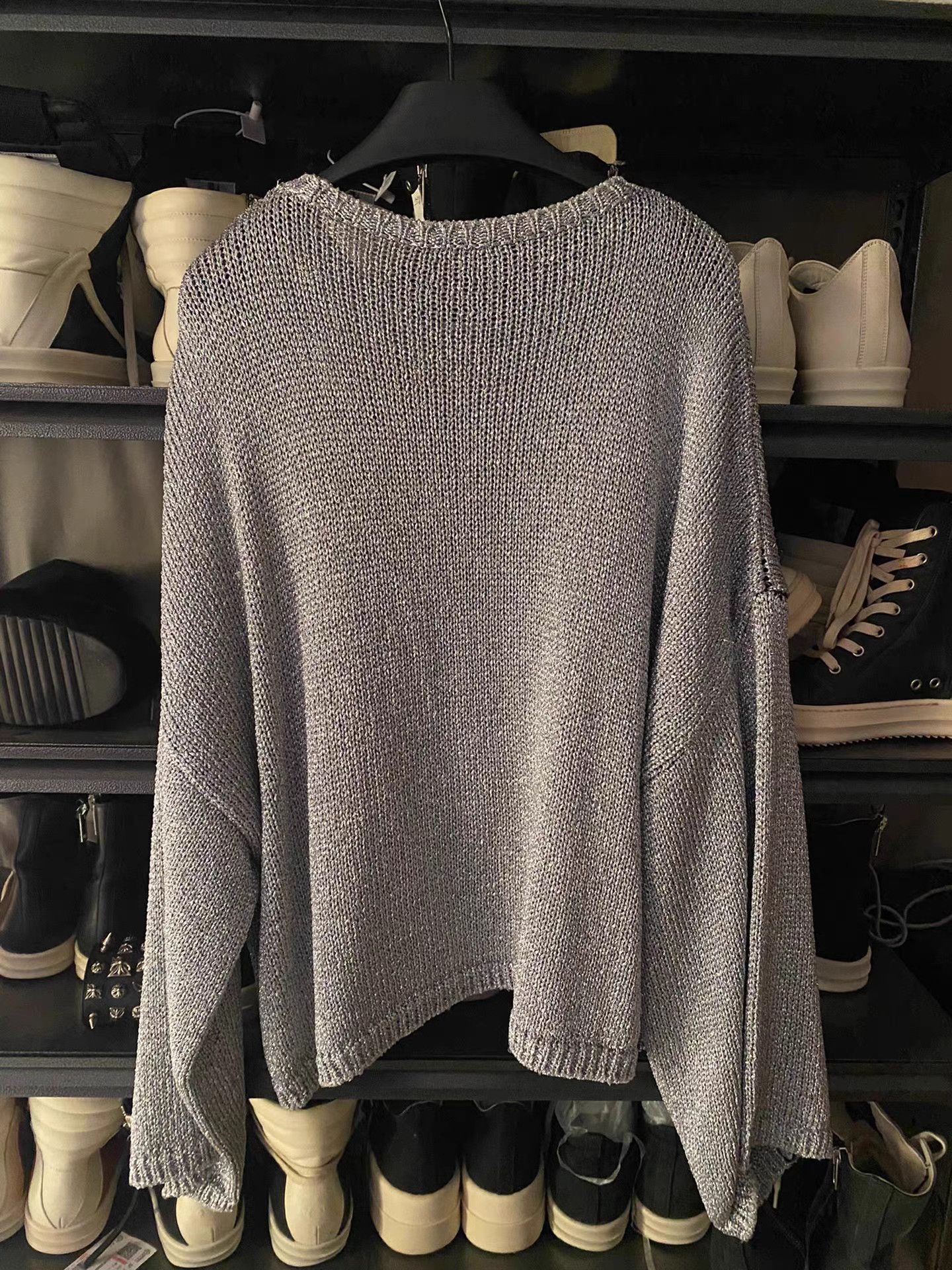Raf Simons Raf Simons RS Silver Glitter Sweater Size US S / EU 44-46 / 1 - 2 Thumbnail