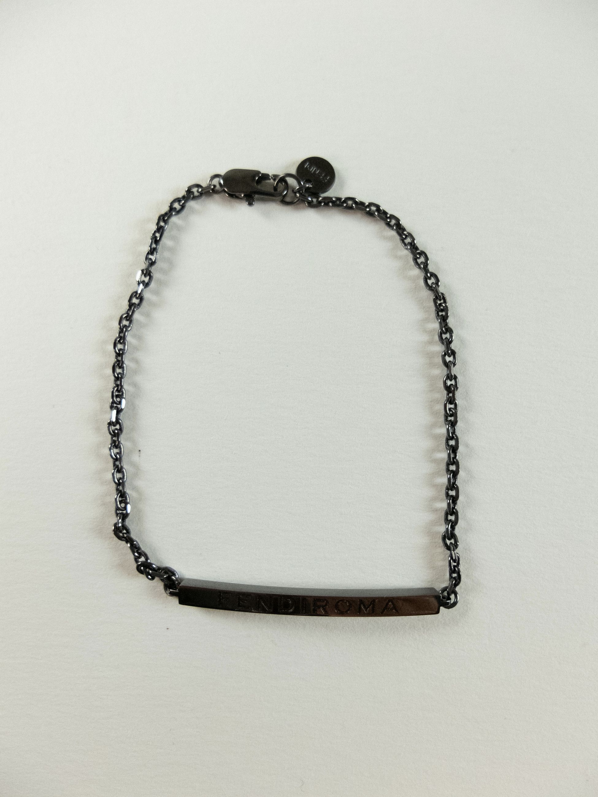 FENDI Roma metal logo bracelet Small authentic