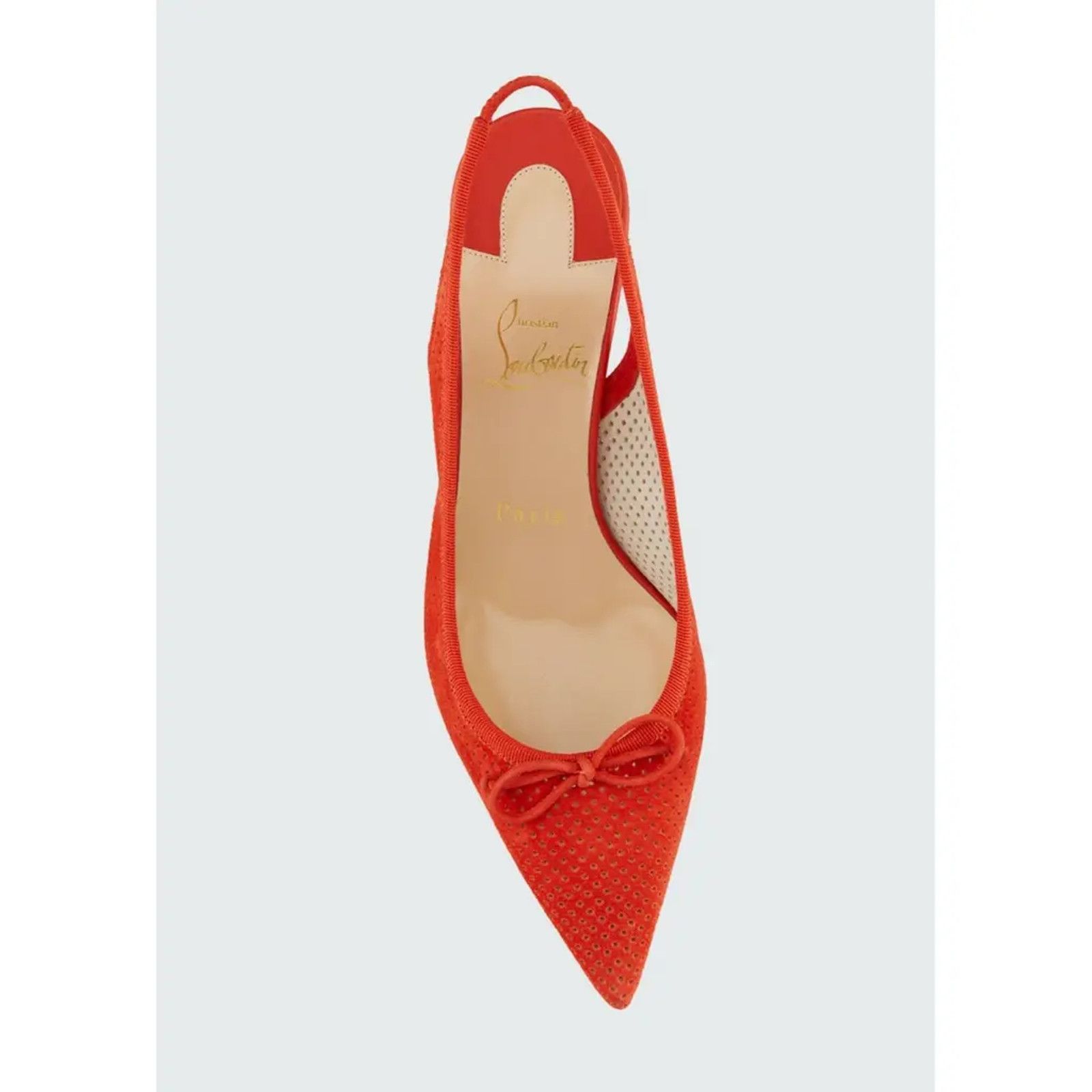 Christian Louboutin Christian Louboutin Hall Sling Pump 55 VIF Red Orange Size US 8 / IT 38 - 6 Thumbnail
