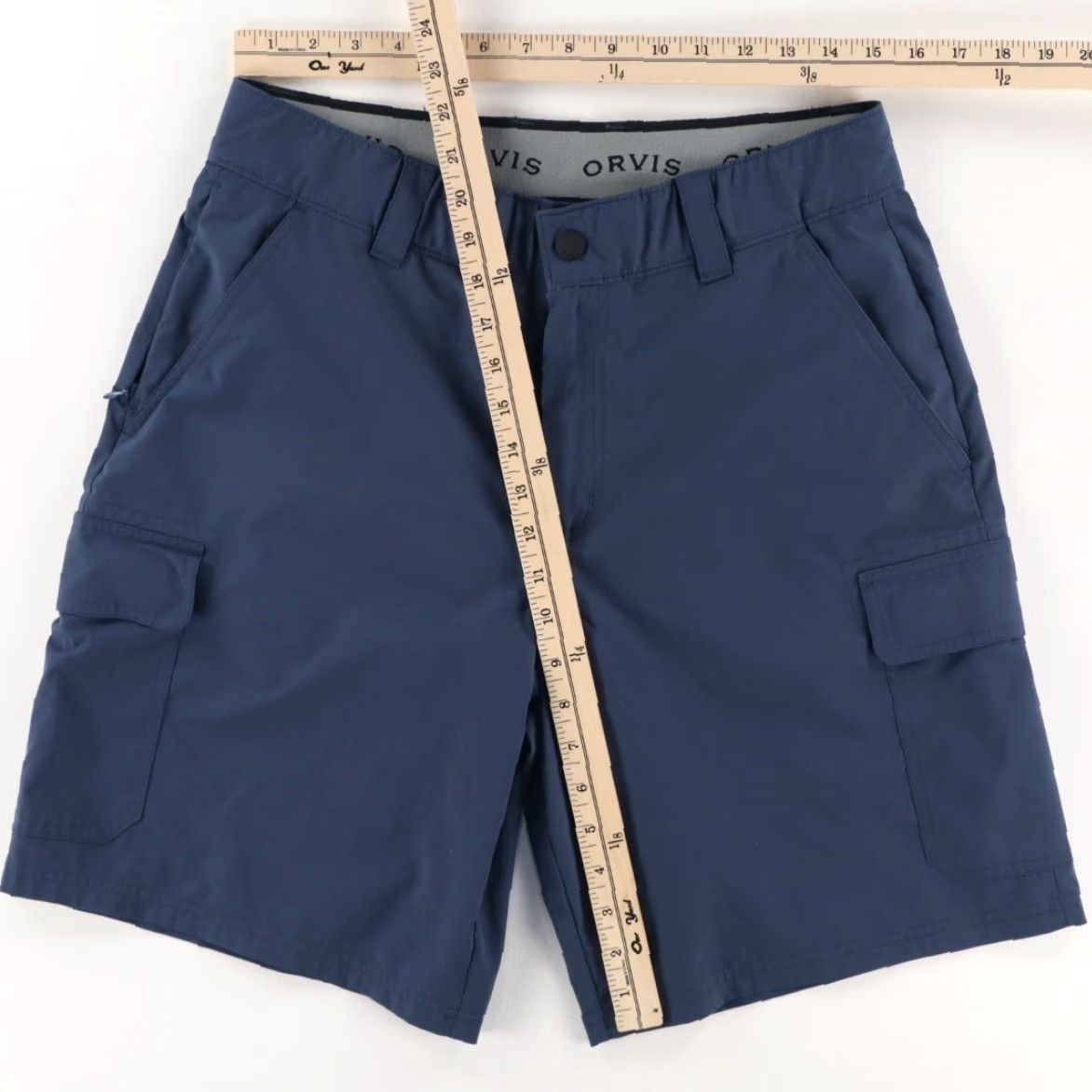 Orvis Orvis Polyester Woven Cargo Shorts Navy Men's 32 Size US 32 / EU 48 - 3 Thumbnail