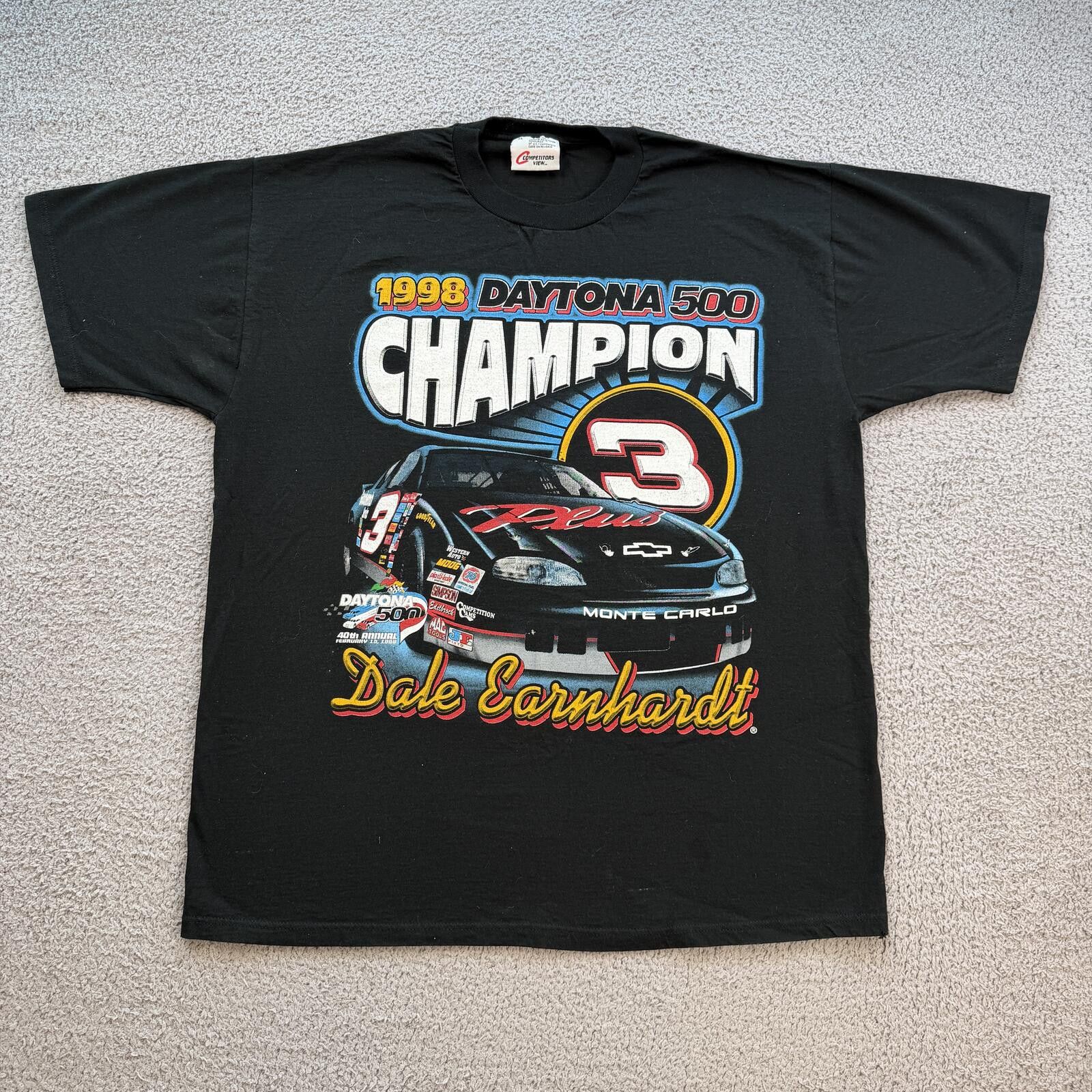 Other Vintage 1998 Daytona 500 Champion Dale Earnhardt NASCAR Tee Size US XL / EU 56 / 4 - 1 Thumbnail