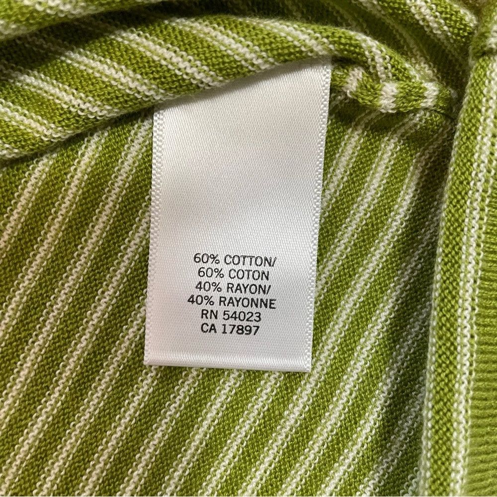 Banana Republic NWT New Banana Republic Green White Cotton Beaded Square Ne Size XS / US 0-2 / IT 36-38 - 6 Thumbnail