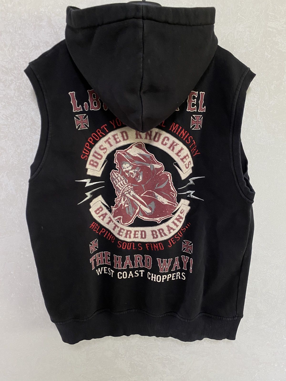West Coast Choppers Vintage West Coast Choppers Hooded Boxy Vest Y2K M Size US XL / EU 56 / 4 - 4 Thumbnail