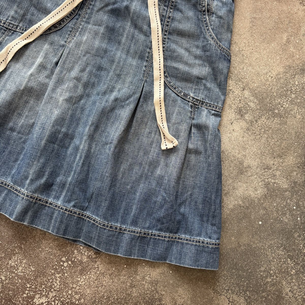 Hysteric Glamour Japan Style Y2K Indie Sleaze Grunge Denim Mini Skirt Size 26" / US 2 / IT 38 - 5 Thumbnail