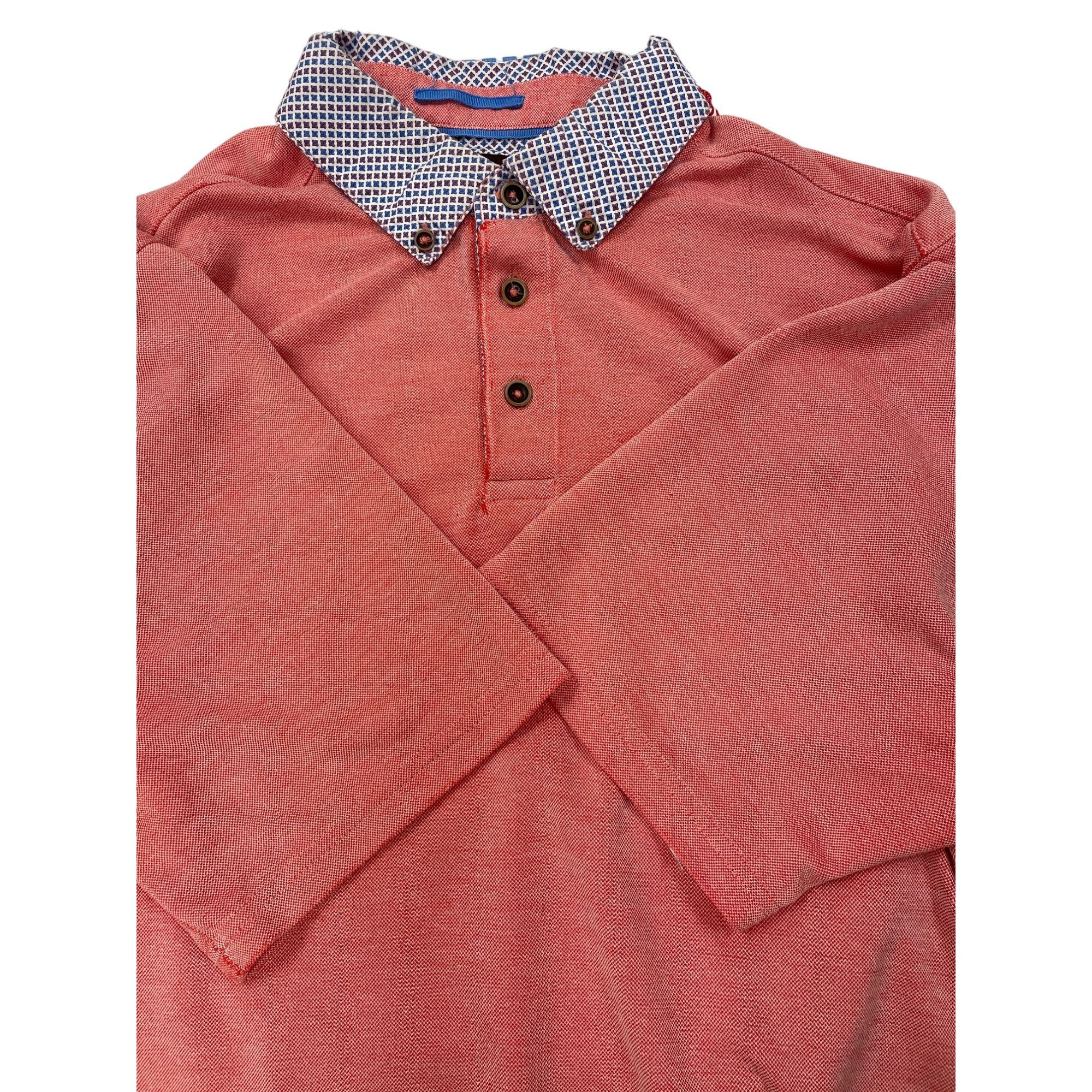Johnston & Murphy Johnston & Murphy Men's Coral Polo Shirt Size L SKU 1445 Size US L / EU 52-54 / 3 - 4 Thumbnail