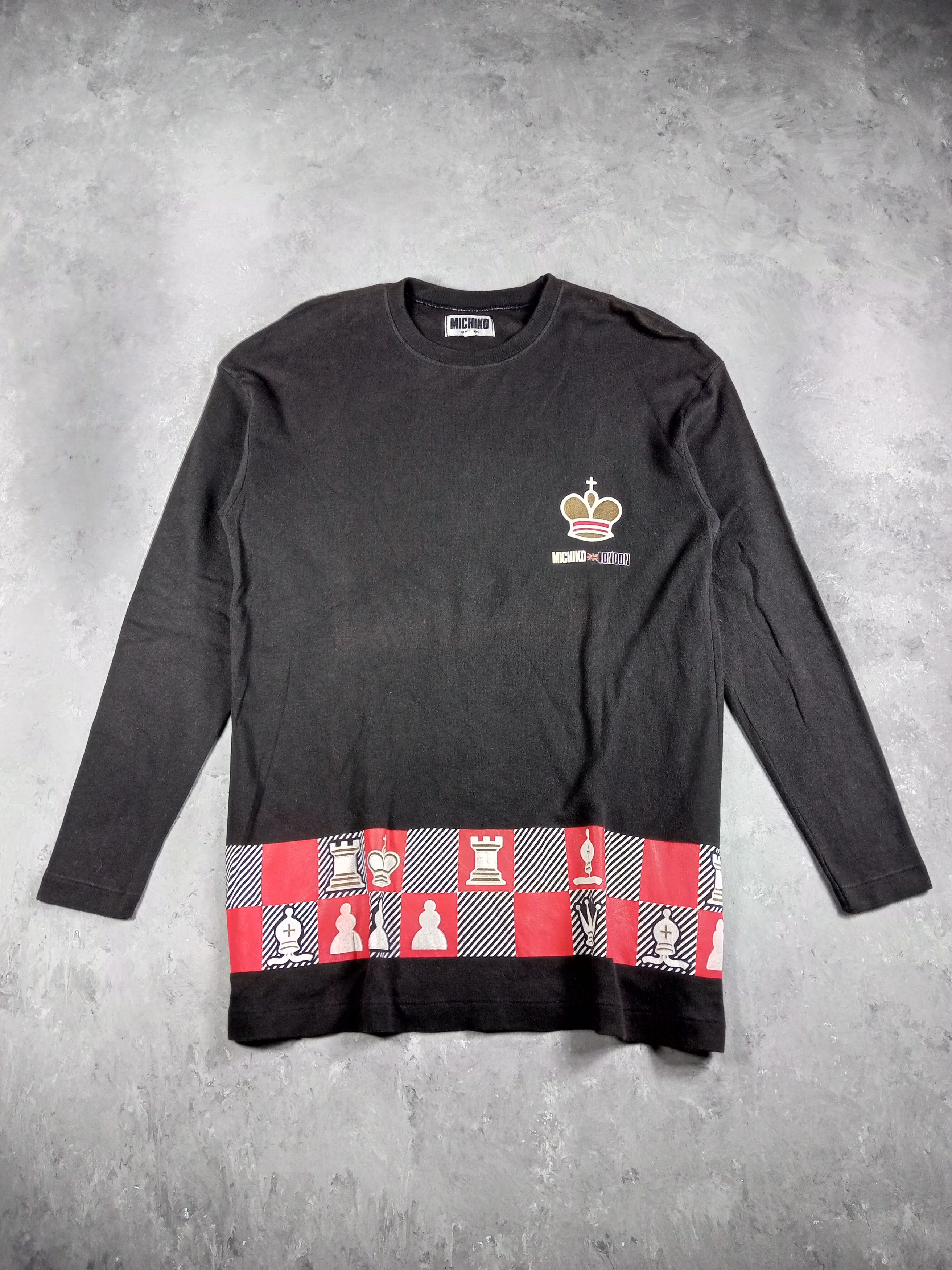 Michiko Koshino Faded Vintage 90’s Michiko Koshino Long Sleeve T-shirt Size US M / EU 48-50 / 2 - 1 Thumbnail