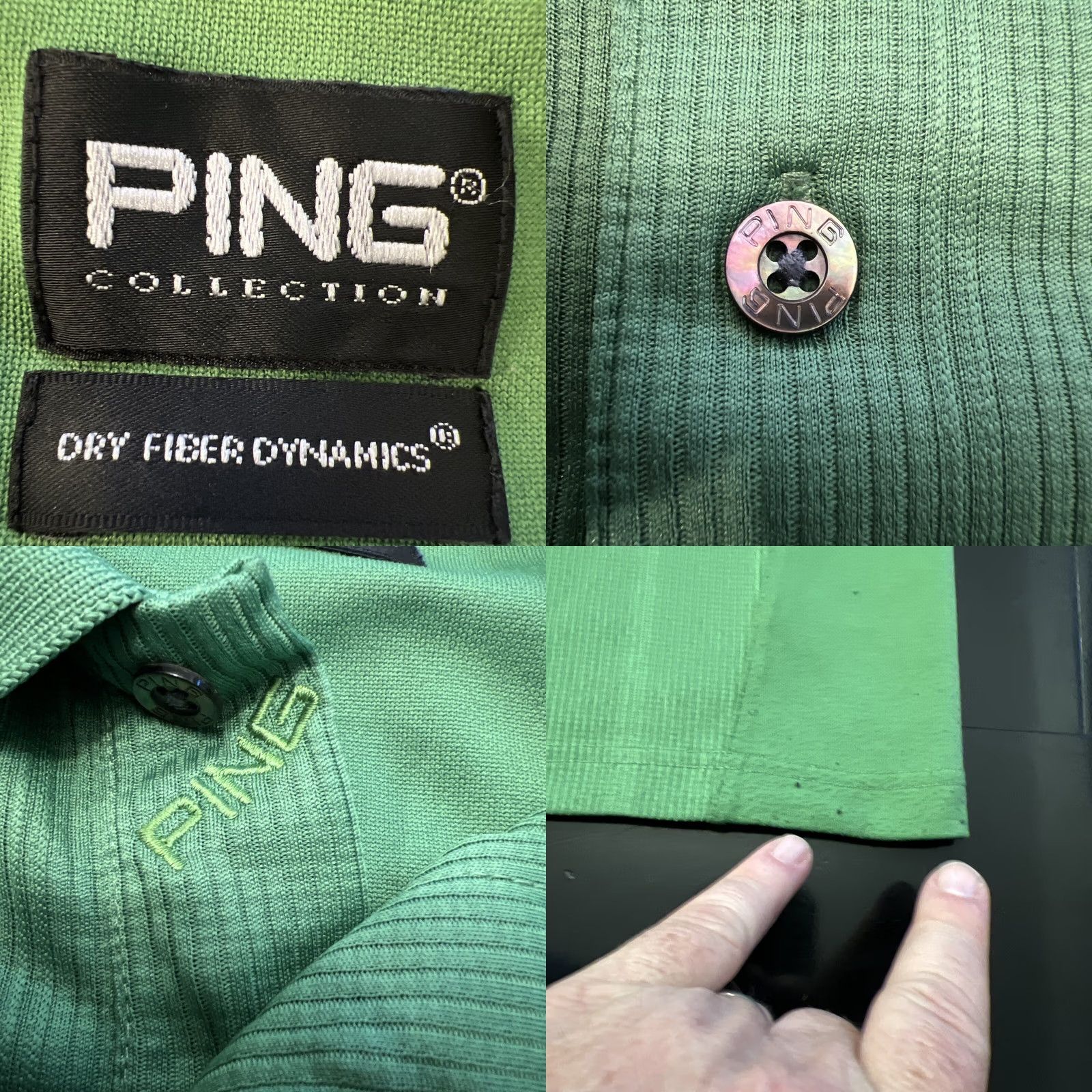 Vintage VINTAGE Panavision Ping Golf Charity Polo Shirt XL Men Green Solid Short Sleeve Polo Size US XL / EU 56 / 4 - 8 Thumbnail