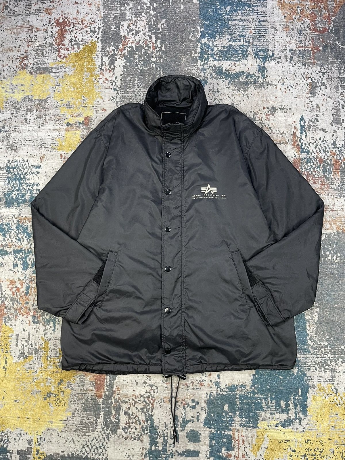 Alpha Industries Vintage Alpha Industries Back Spell Coach Jackets Size US L / EU 52-54 / 3 - 1 Thumbnail