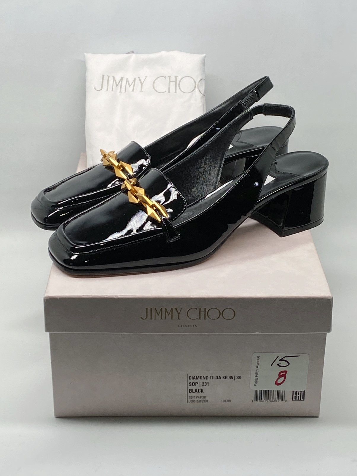 Jimmy Choo Jimmy Choo Diamond Tilda Slingback Pumps size 38 Size US 8 / IT 38 - 14 Thumbnail