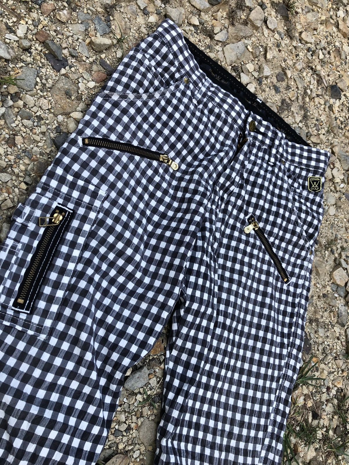 Edwin × Japanese Brand FLARED ZIPPER PLAID PANT BY EDWIN GOLF Size US 30 / EU 46 - 2 Thumbnail