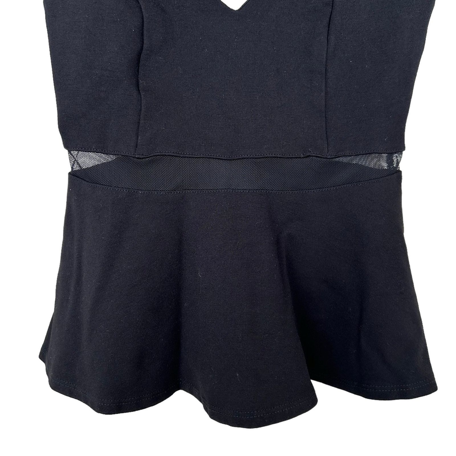 Other Lulu's Black Peplum Tank Top Sz XS Size XS / US 0-2 / IT 36-38 - 3 Thumbnail