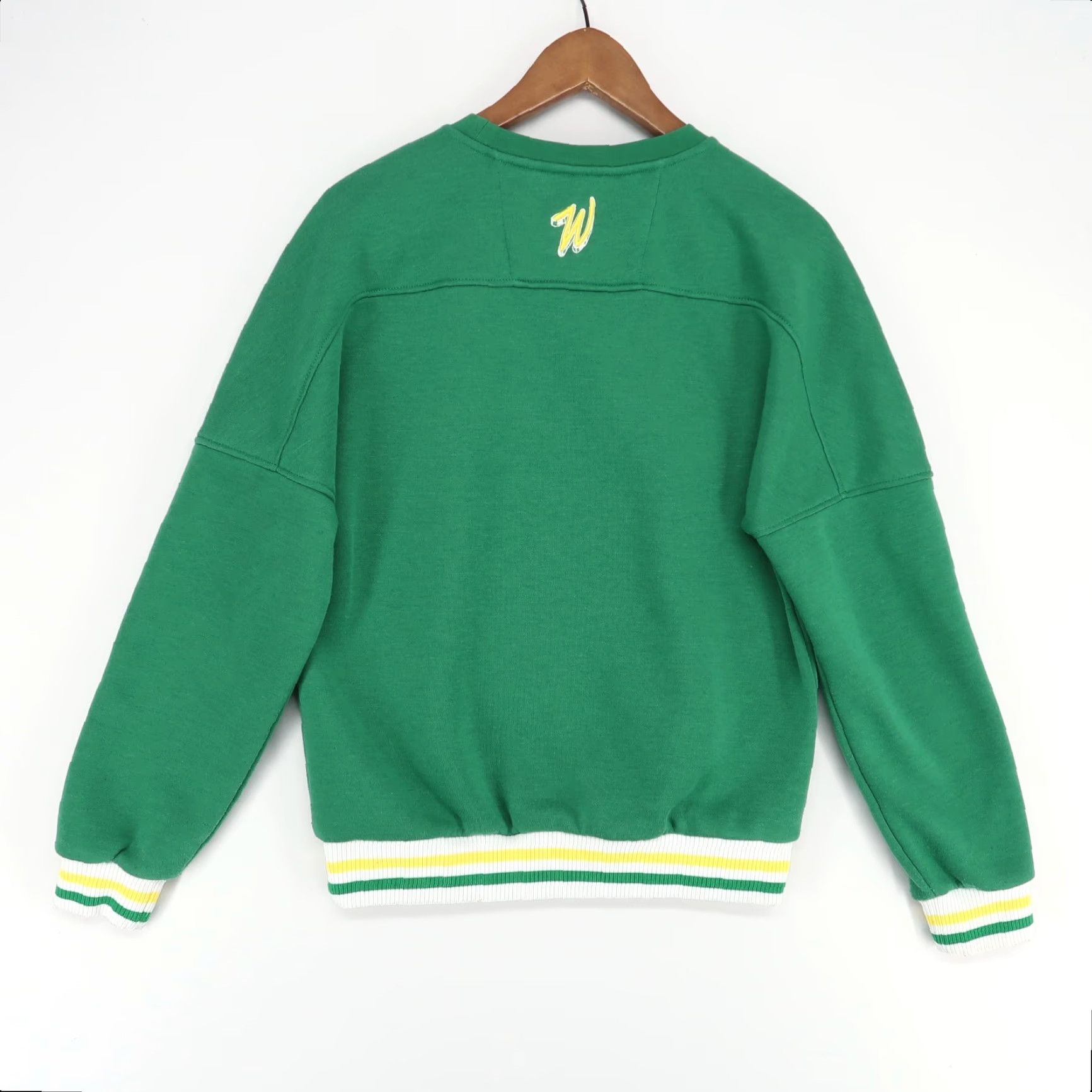 Vintage Waggle Sweatshirt Adult XS Green Chenille Patch Golf Azalea Collection Size US XS / EU 42 / 0 - 2 Thumbnail