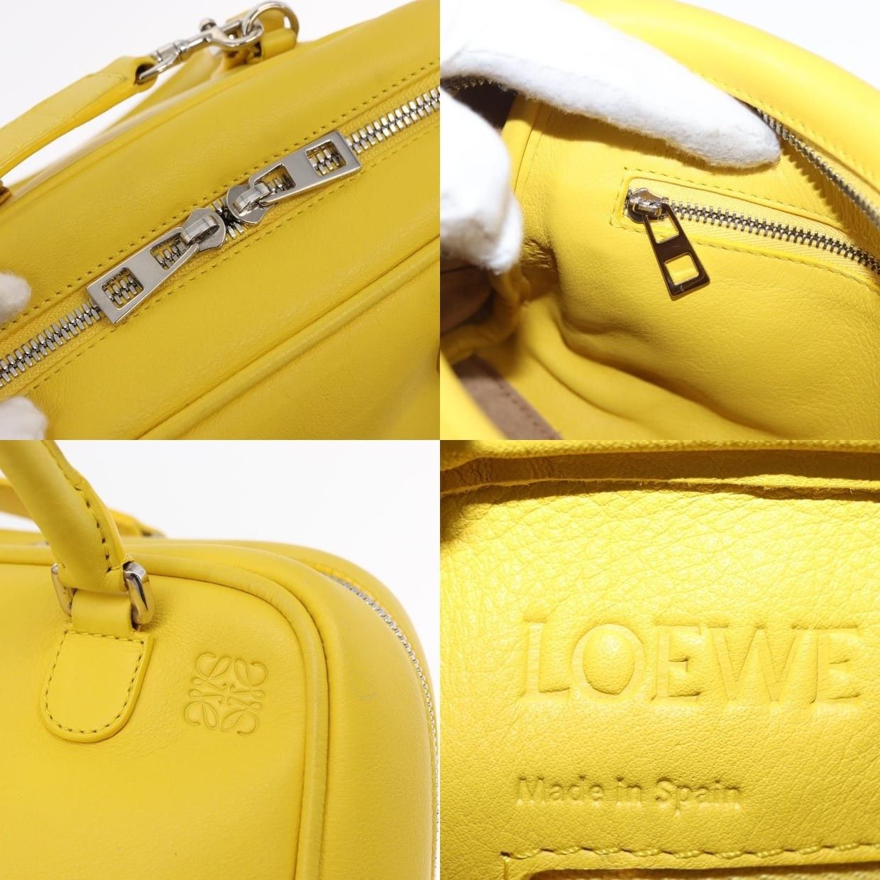 Loewe Loewe Leather Handbag Yellow Size ONE SIZE - 7 Thumbnail