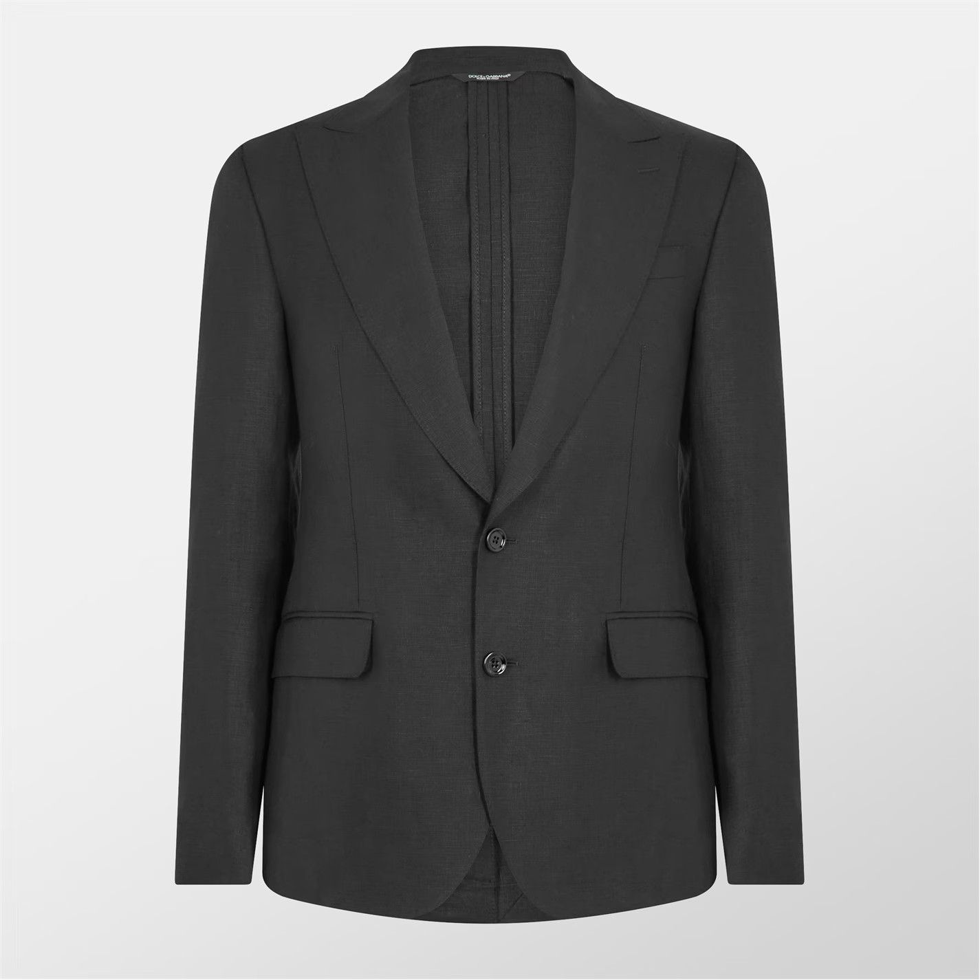 Dolce & Gabbana o1g2r1mq0426 Lightweight Linen Blazer in Black Size US S / EU 44-46 / 1 - 1 Thumbnail
