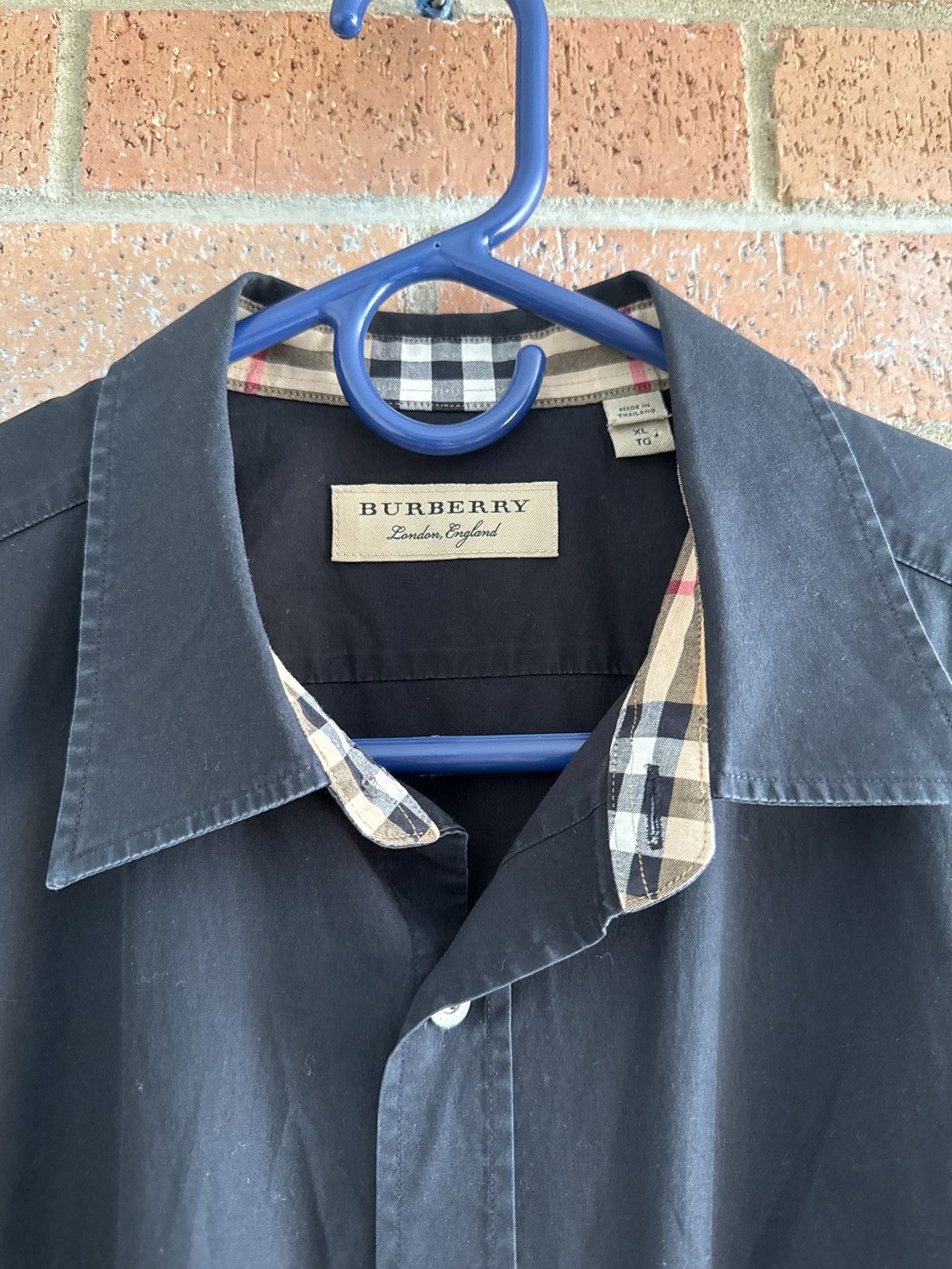 Burberry Burberry Logo Button Down Size US XL / EU 56 / 4 - 2 Thumbnail