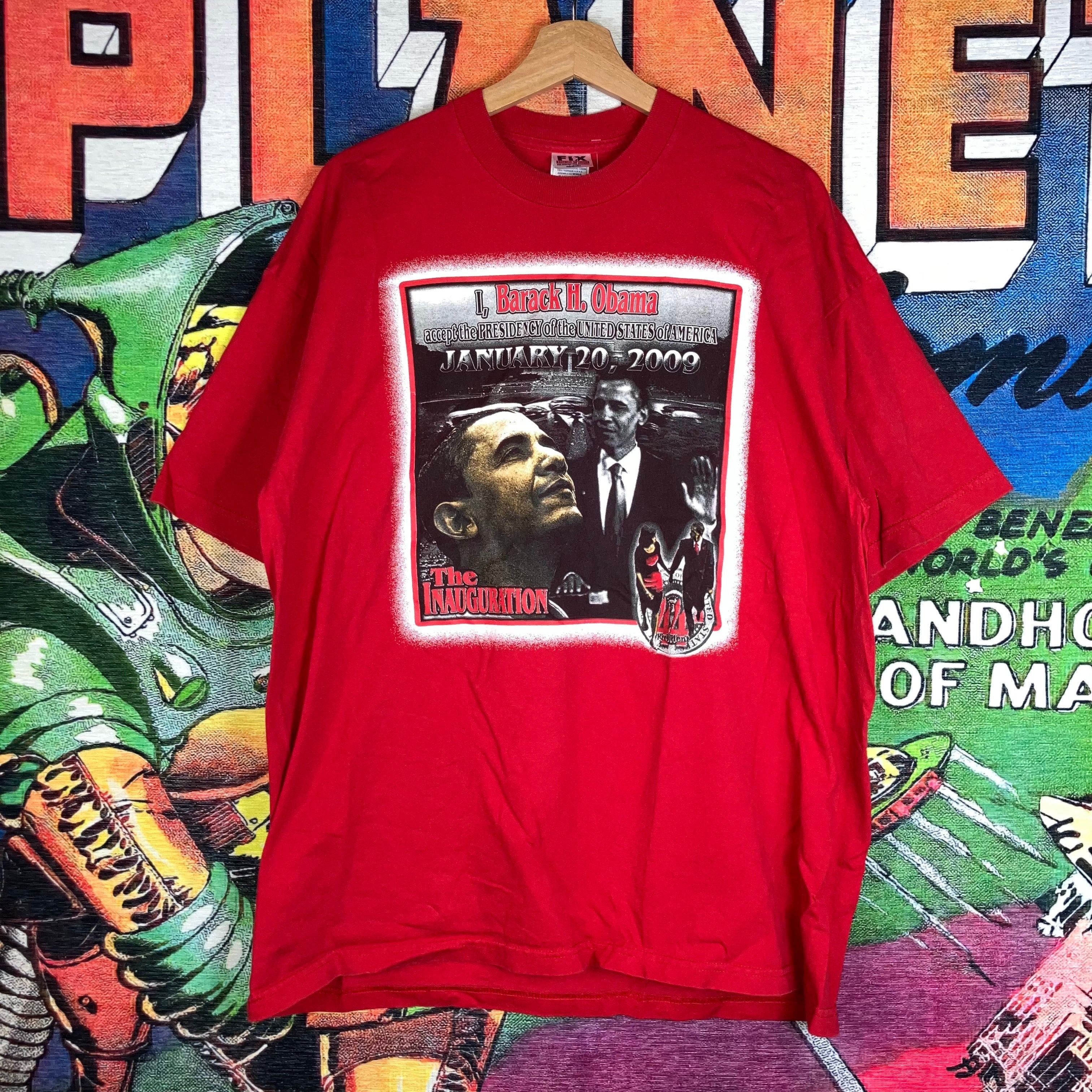 Vintage Y2K Barack Obama “From Dream 2 Reality” front and back graph Size US XL / EU 56 / 4 - 1 Thumbnail