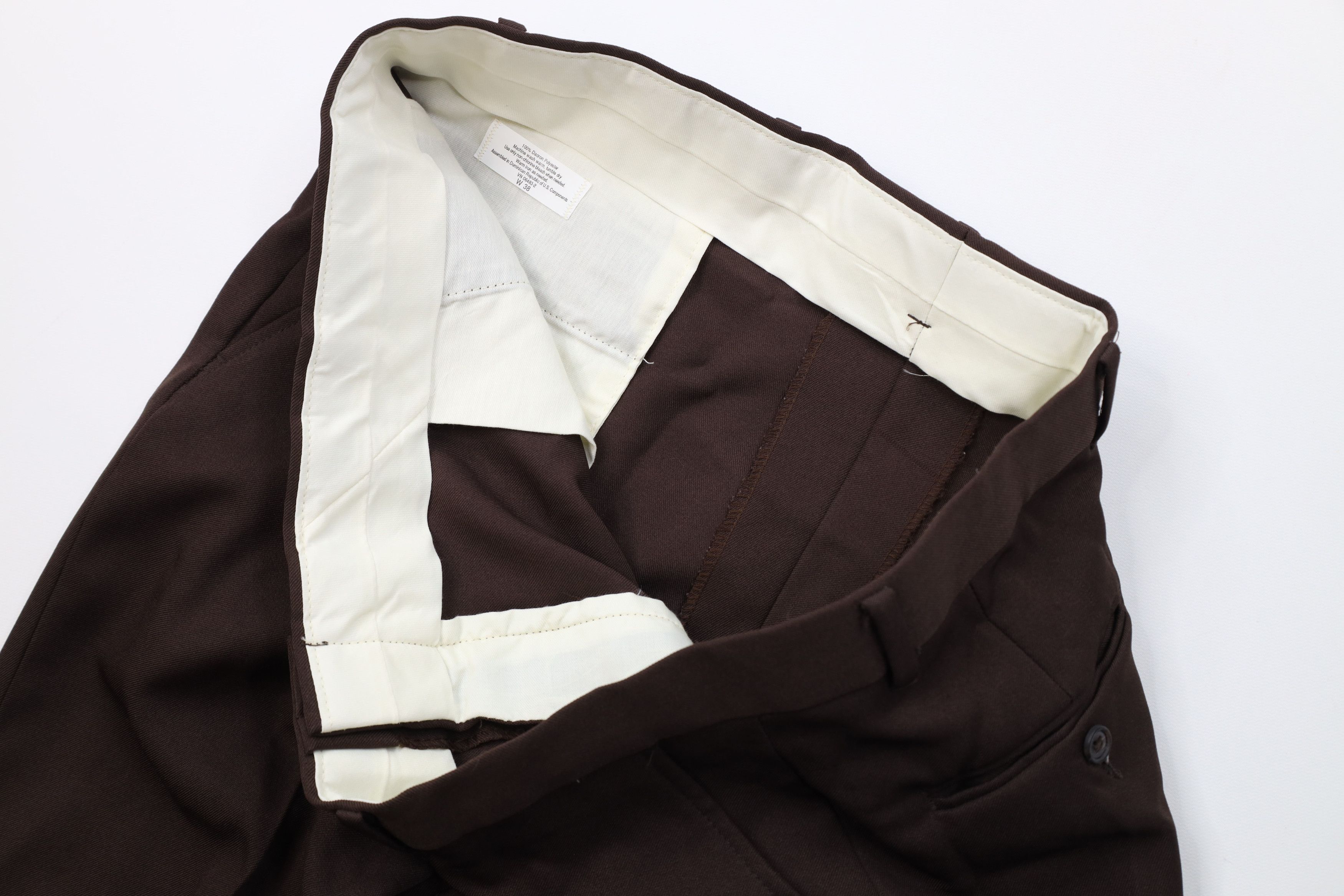 Vintage Vintage 90s Streetwear Flared Wide Leg Chino Pants Brown Size US 38 / EU 54 - 7 Thumbnail