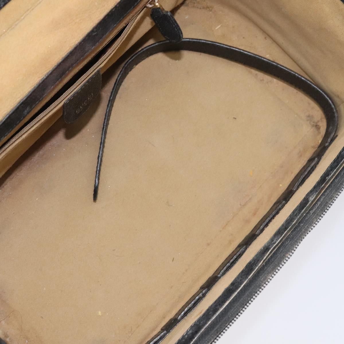 Gucci GUCCI Bamboo Hand Bag Leather Black Gold 013 122 013 122 Size ONE SIZE - 18 Thumbnail