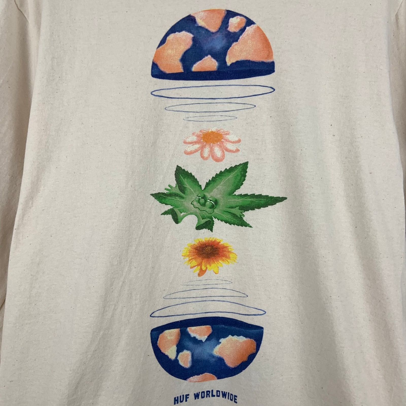 Huf HUF X Green Buddy We Are The World Long Sleeve Tee Size US M / EU 48-50 / 2 - 4 Thumbnail