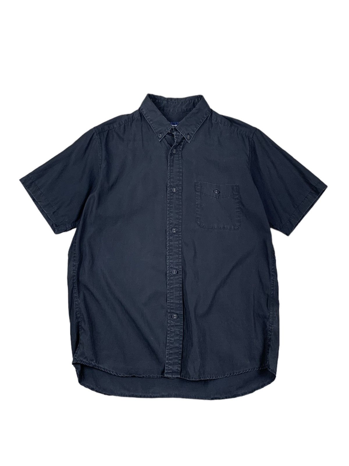 image of White Mountaineering White Mountainerring 2019S Broad Short Sleeve Shirt in Black (Size Small)