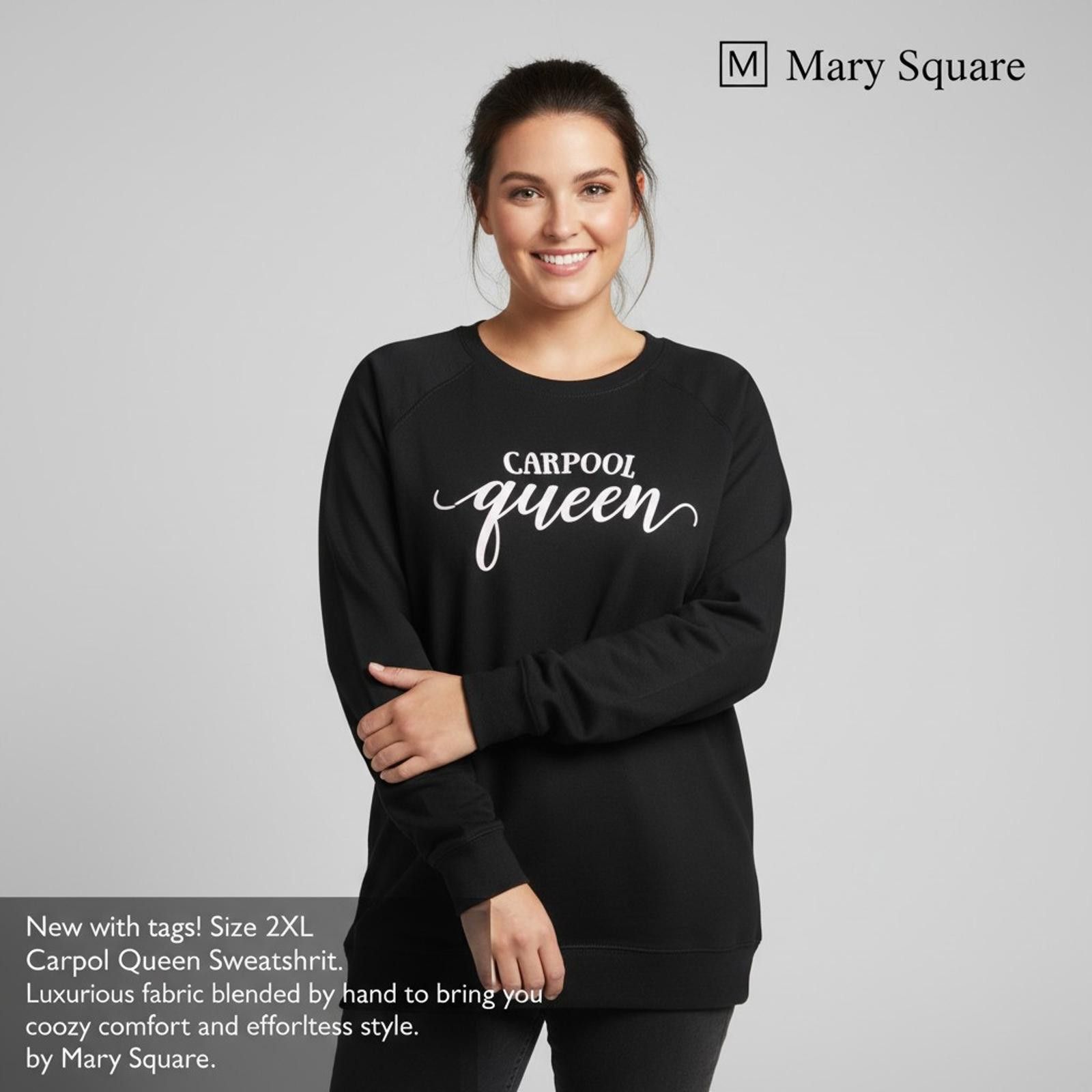 Other Mary Square Carpool Queen Sweatshirt Size 2XL Black Size XS / US 0-2 / IT 36-38 - 1 Thumbnail