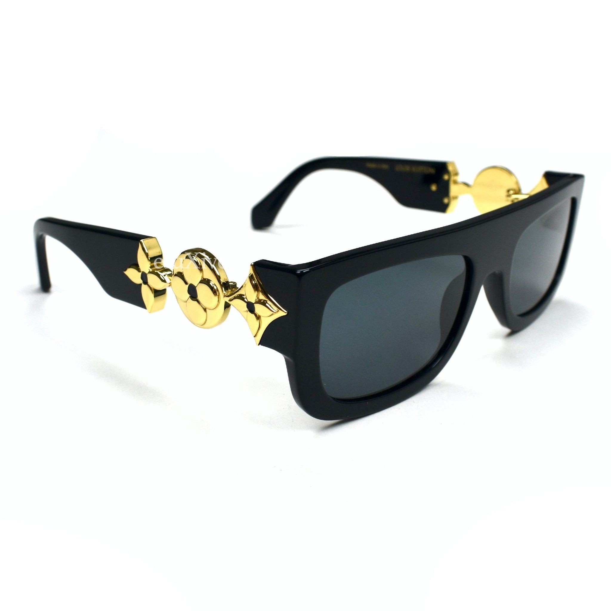 image of Louis Vuitton x Tyler The Creator Lv Tyler The Creator Monogram Tribute Sunglasses Black, Men's