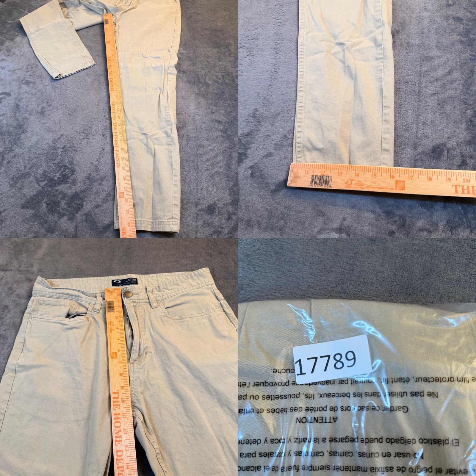 Oakley Oakley Chino Pants Mens 32x30 Regular Fit Beige Cotton Blend 5-Pocket Stretch Casual Workwear Travel Distressed? (No) Size US 32 / EU 48 - 8 Thumbnail