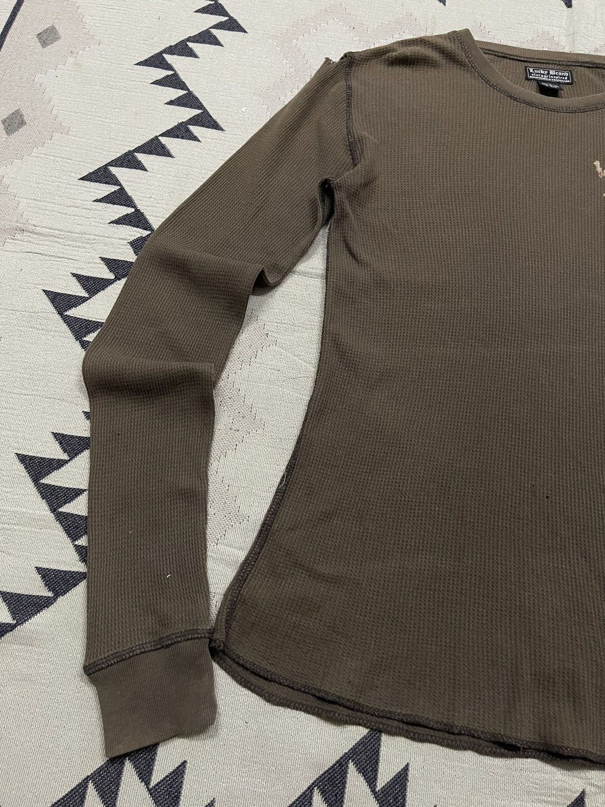If Six Was Nine 2000s LOS DIABLOS DEVIL GRAPHIC THERMAL LONG SLEEVE SHIRT Size US XS / EU 42 / 0 - 3 Thumbnail