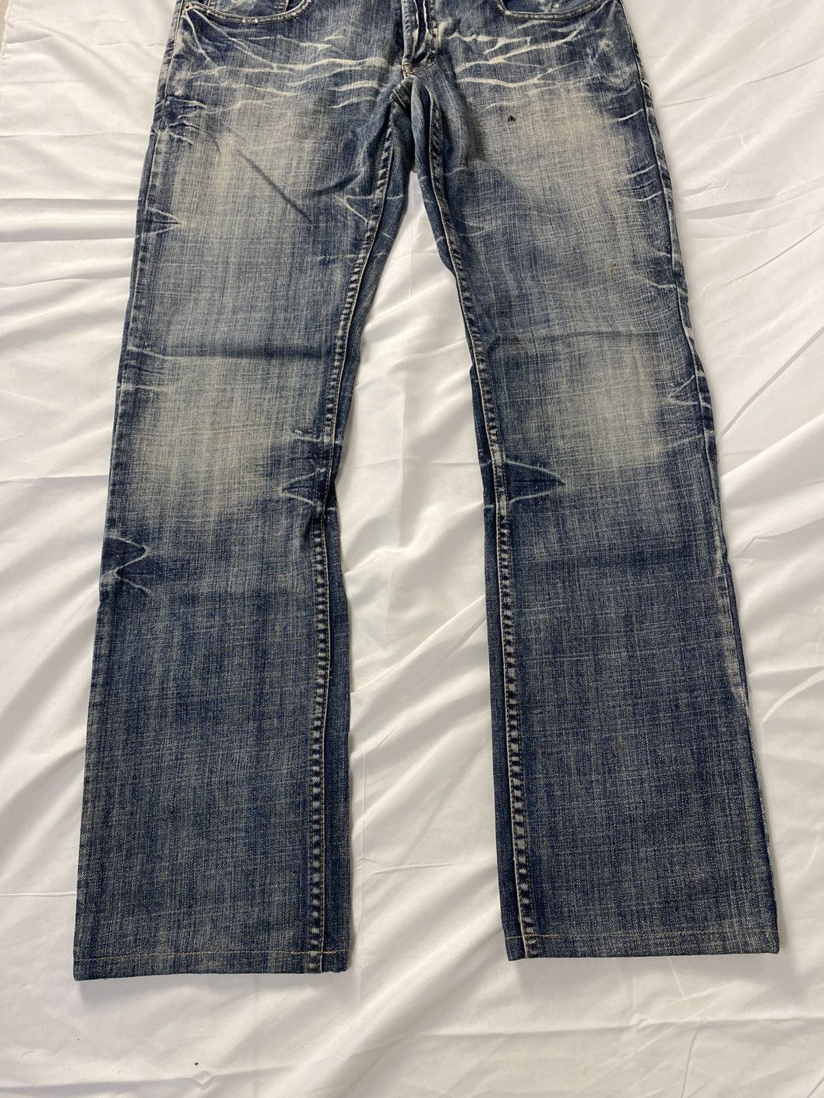 Japanese Brand 2000 Rupert Edge Washed Japanese Punk Style Jeans Denims Size US 35 - 7 Thumbnail