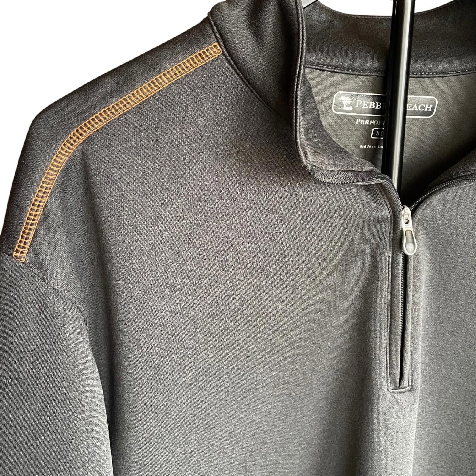 Lone Cypress By Pebble Beach Pebble Beach Mens M Performance 1/4 Zip Golf Pullover CLEAN! Size ONE SIZE - 2 Thumbnail
