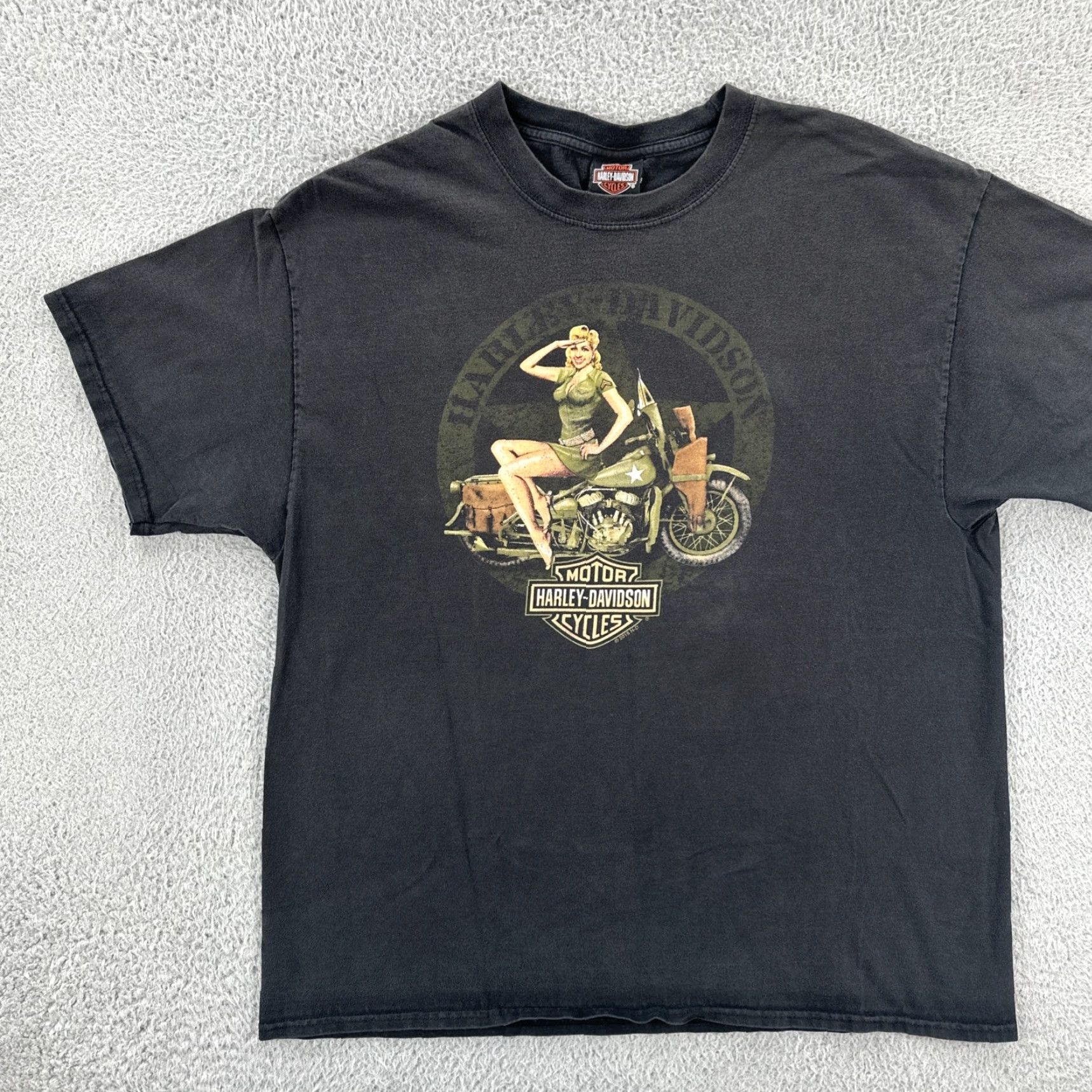 Harley Davidson VINTAGE Harley-Davidson Men’s XL Black Biker T-Shirt Las Vegas HD EUC Size US XL / EU 56 / 4 - 3 Thumbnail