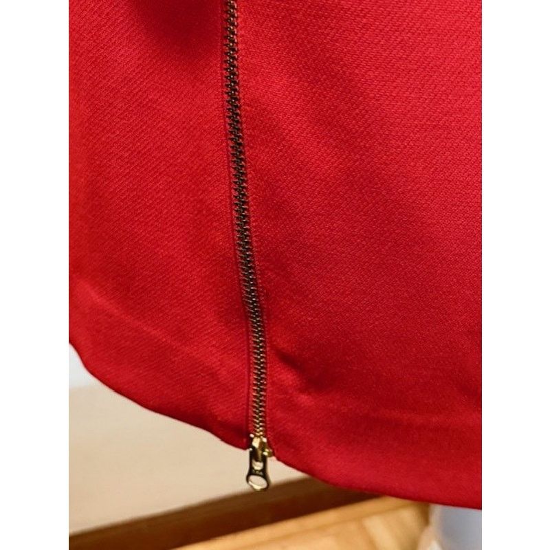 J.Crew J.Crew Red Sheath Dress Gold Zipper Detail 3/4 Sleeve Size 0 Size XS / US 0-2 / IT 36-38 - 7 Thumbnail