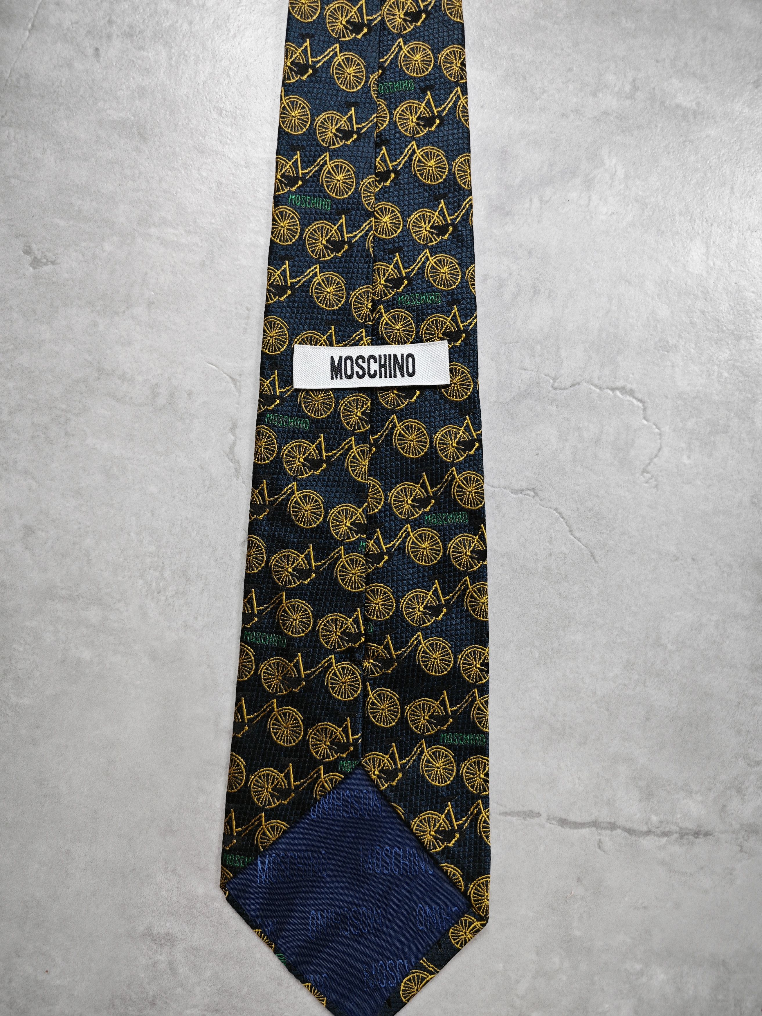 Moschino Moschino Vintage Silk Tie Size ONE SIZE - 3 Thumbnail