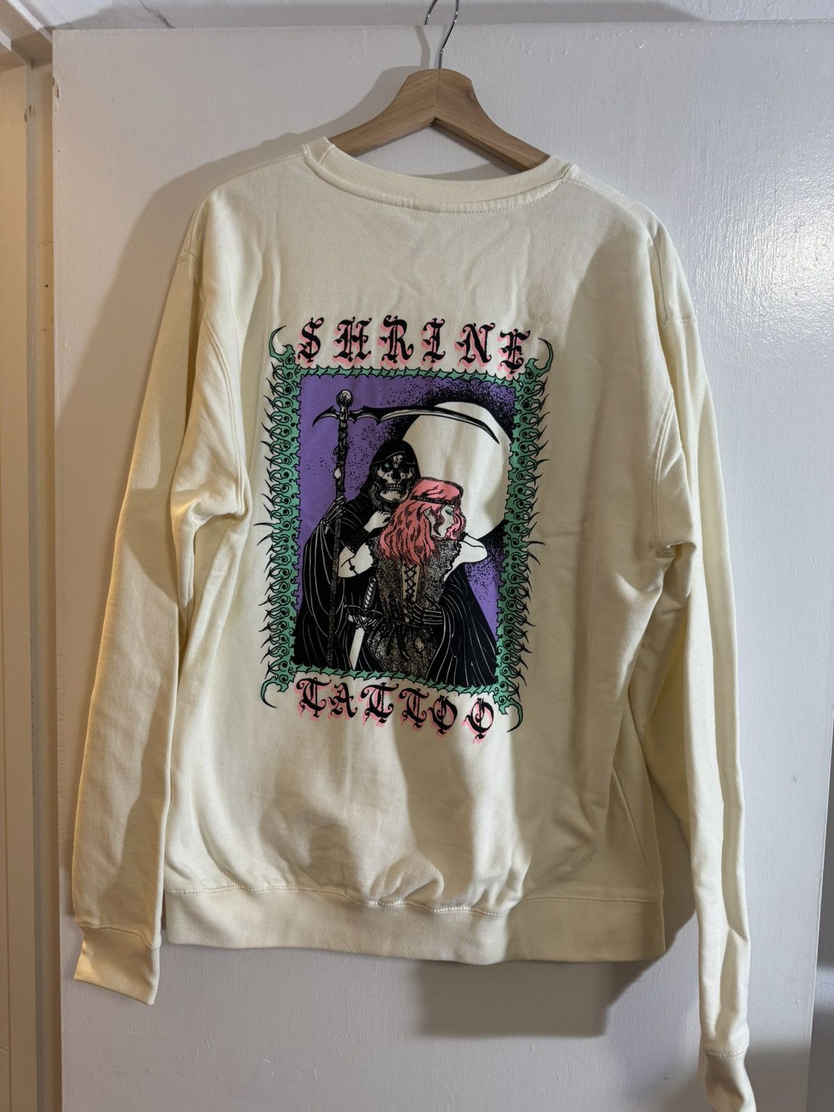 Vintage Shrine Tattoo Crewneck Sweater Size US L / EU 52-54 / 3 - 1 Thumbnail