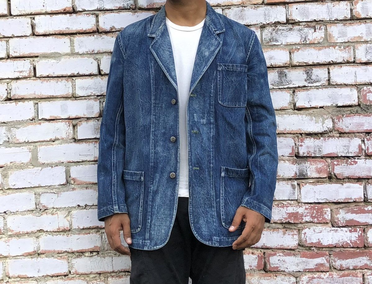 Y's for Men Vintage 80s Y’s For Mens Denim Chore Jacket Size US M / EU 48-50 / 2 - 1 Thumbnail