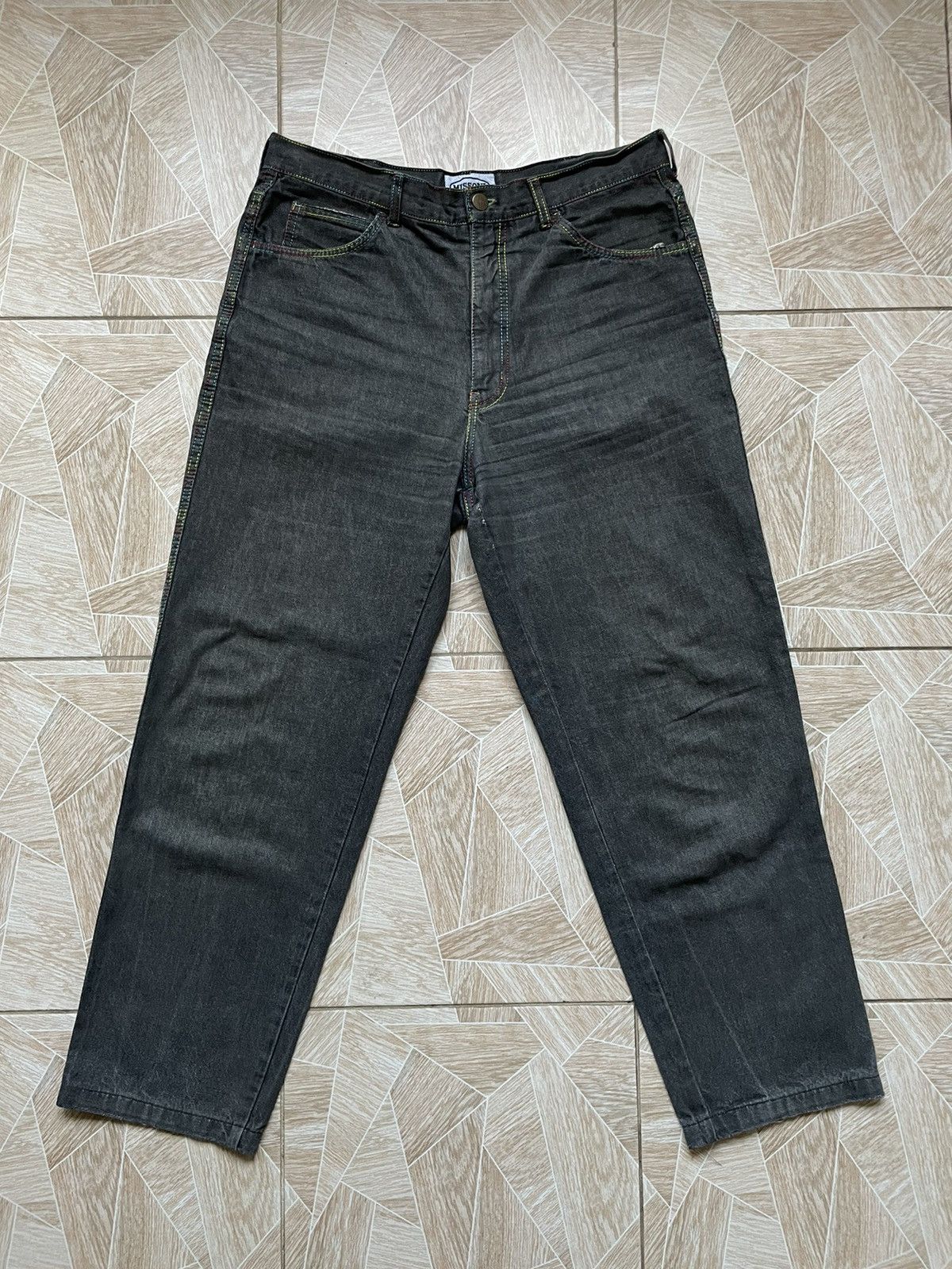Missoni × Vintage Missoni Sport Baggy Jeans Pants Denim Italy Designer VINTAGE Size US 32 / EU 48 - 2 Thumbnail