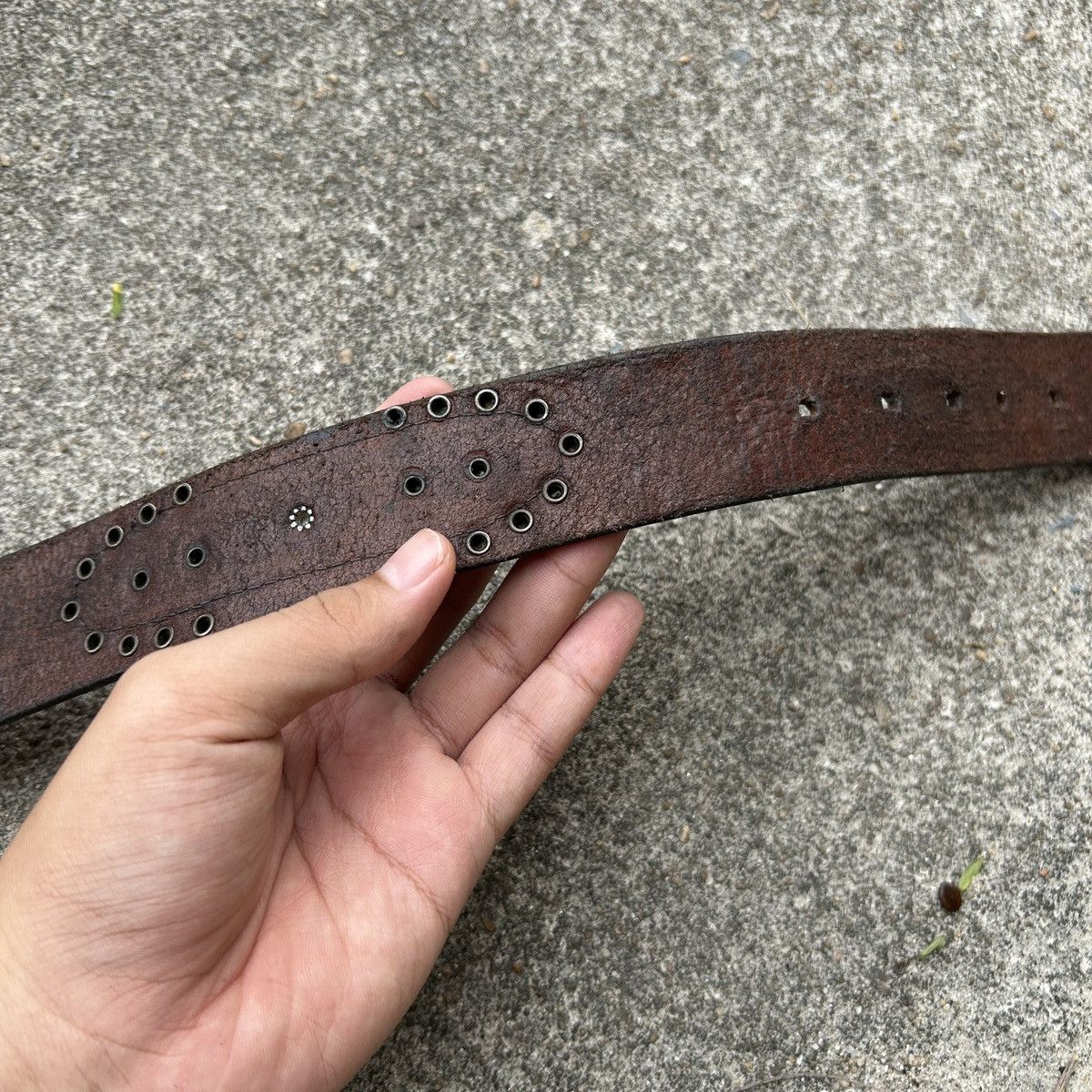 Vintage Vintage studded leather belt (Kapital Style) Size ONE SIZE - 15 Thumbnail