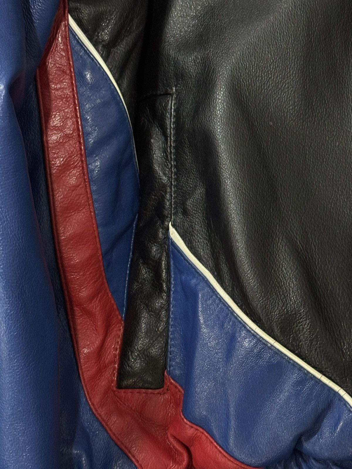 Chase Authentics Chase Authentics NASCAR Leather Jacket Embroidered Logo 1999 Size US XL / EU 56 / 4 - 11 Thumbnail
