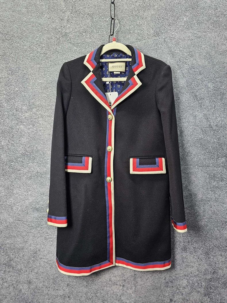 Gucci GUCCI Long Sleeve Overcoat in Black Color-2506 Size US M / EU 48-50 / 2 - 1 Thumbnail
